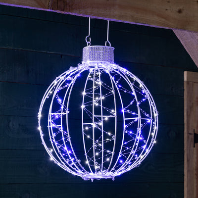 3D Light Up Christmas Bauble (40cm)