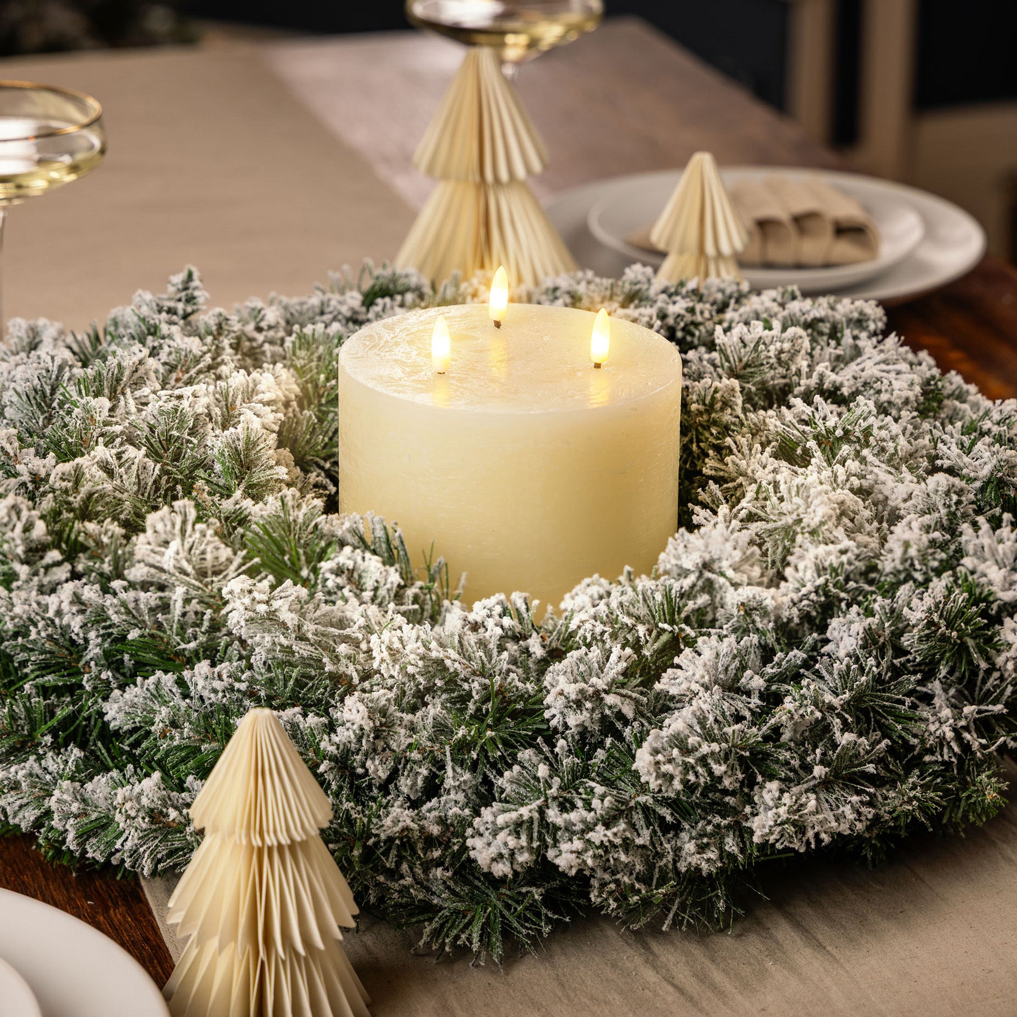 3 Wick Flameless LED Candle with Remote