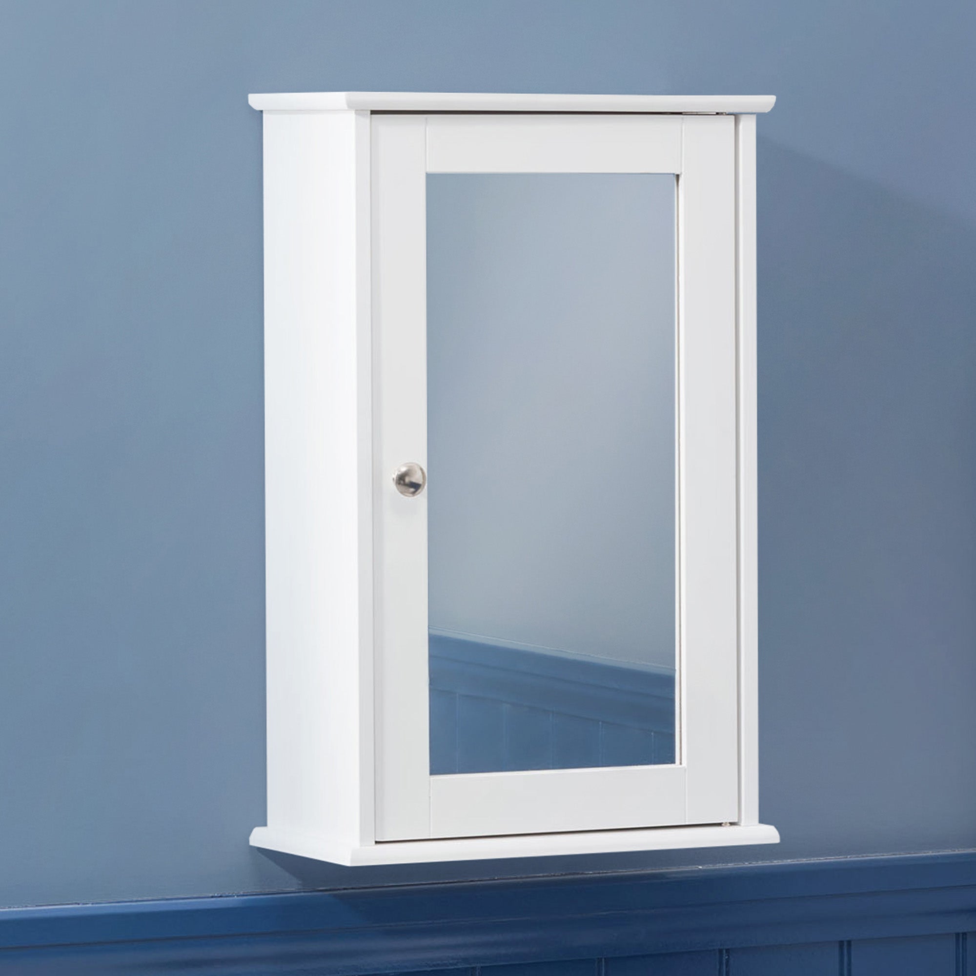 Clovelly White Bathroom Mirror Cabinet