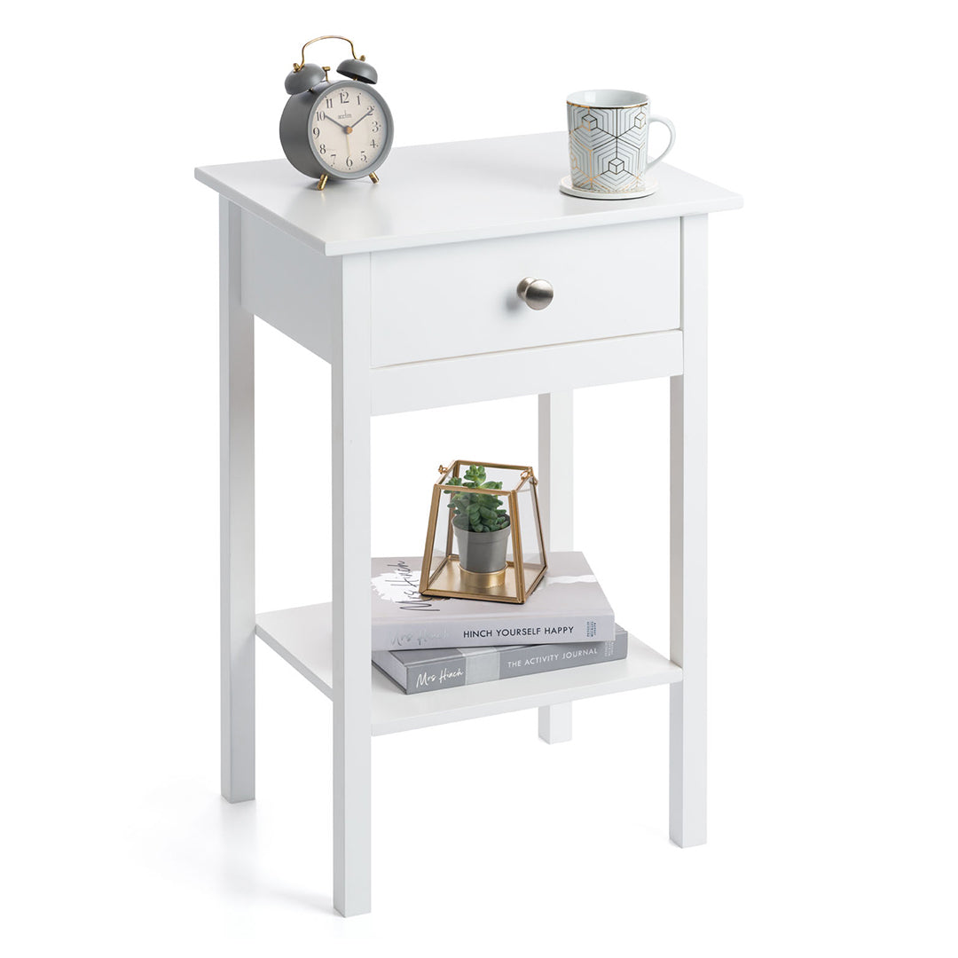 Modbury Bedside Table with Shelf
