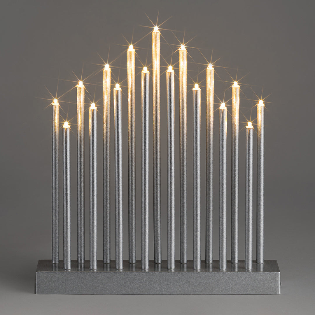 Christow Silver Candle Bridge Tower Light