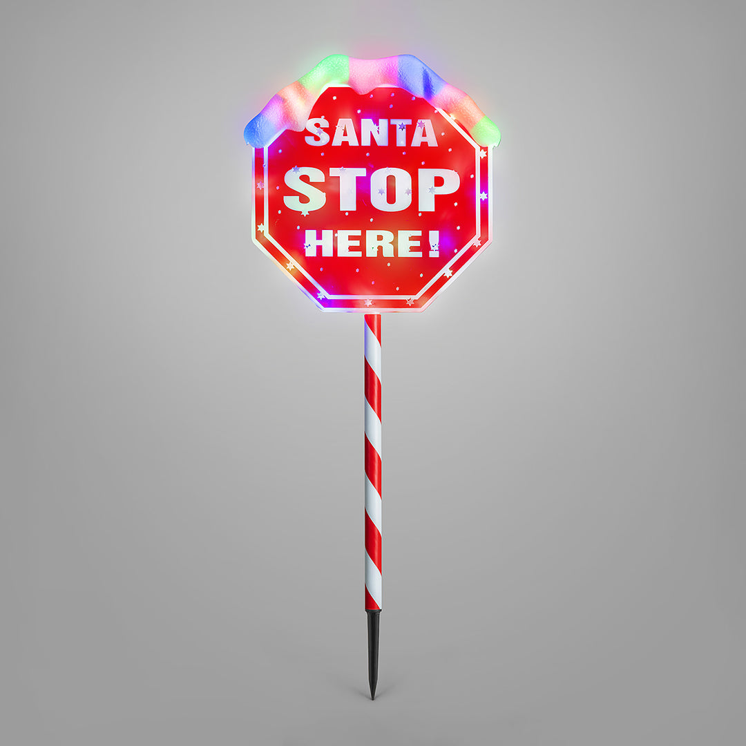 Christow Santa Stop Here Path Light