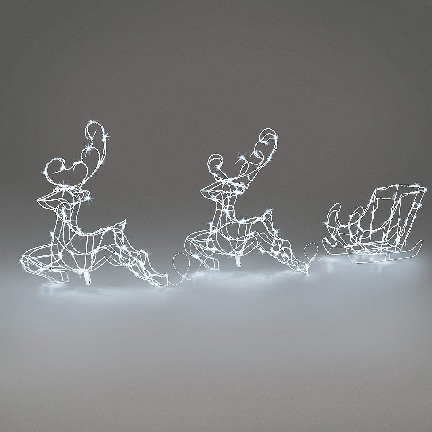 Flying Reindeer & Sleigh Light (3m)