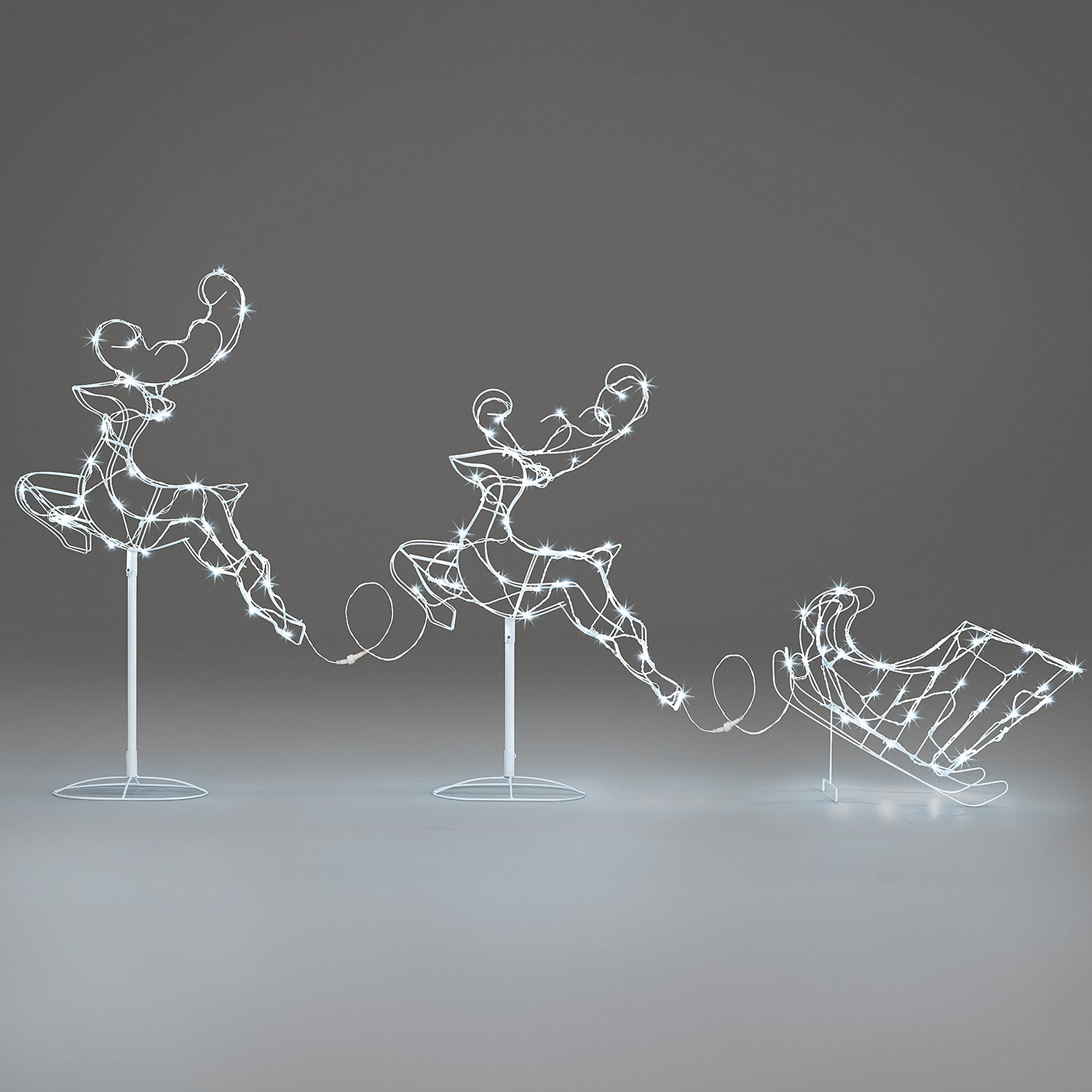 Flying Reindeer & Sleigh Light (3m)