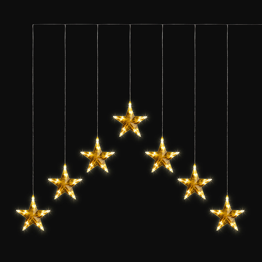 Christow Warm White LED Star Curtain Lights