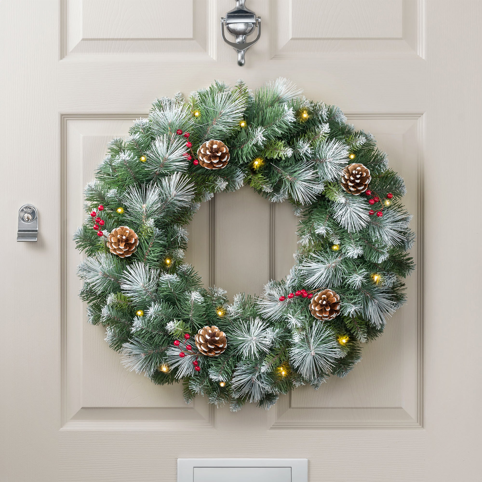 #Size_60cm|Lighting Options_Wreath with DIY String Lights