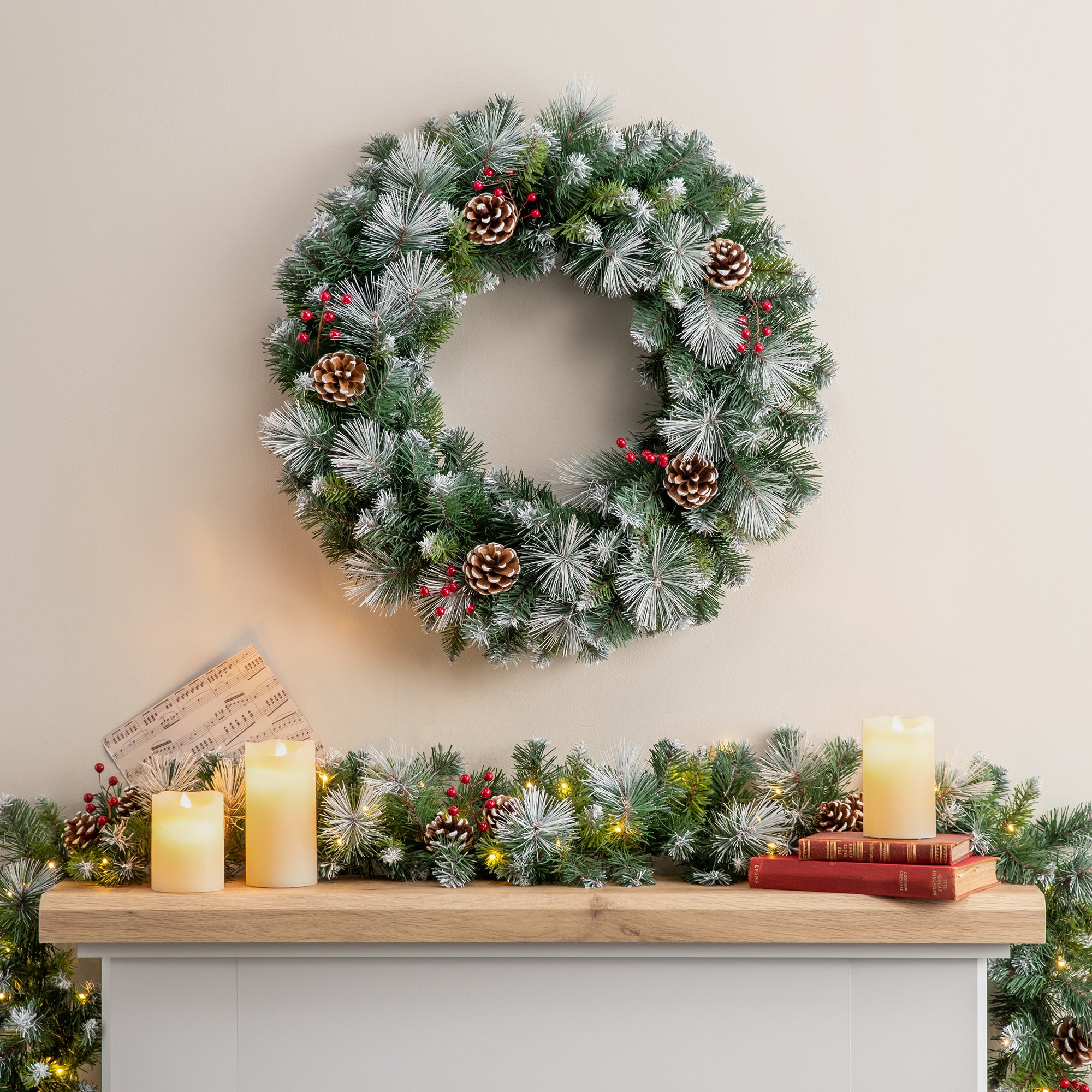 #Size_60cm|Lighting Options_Unlit Wreath