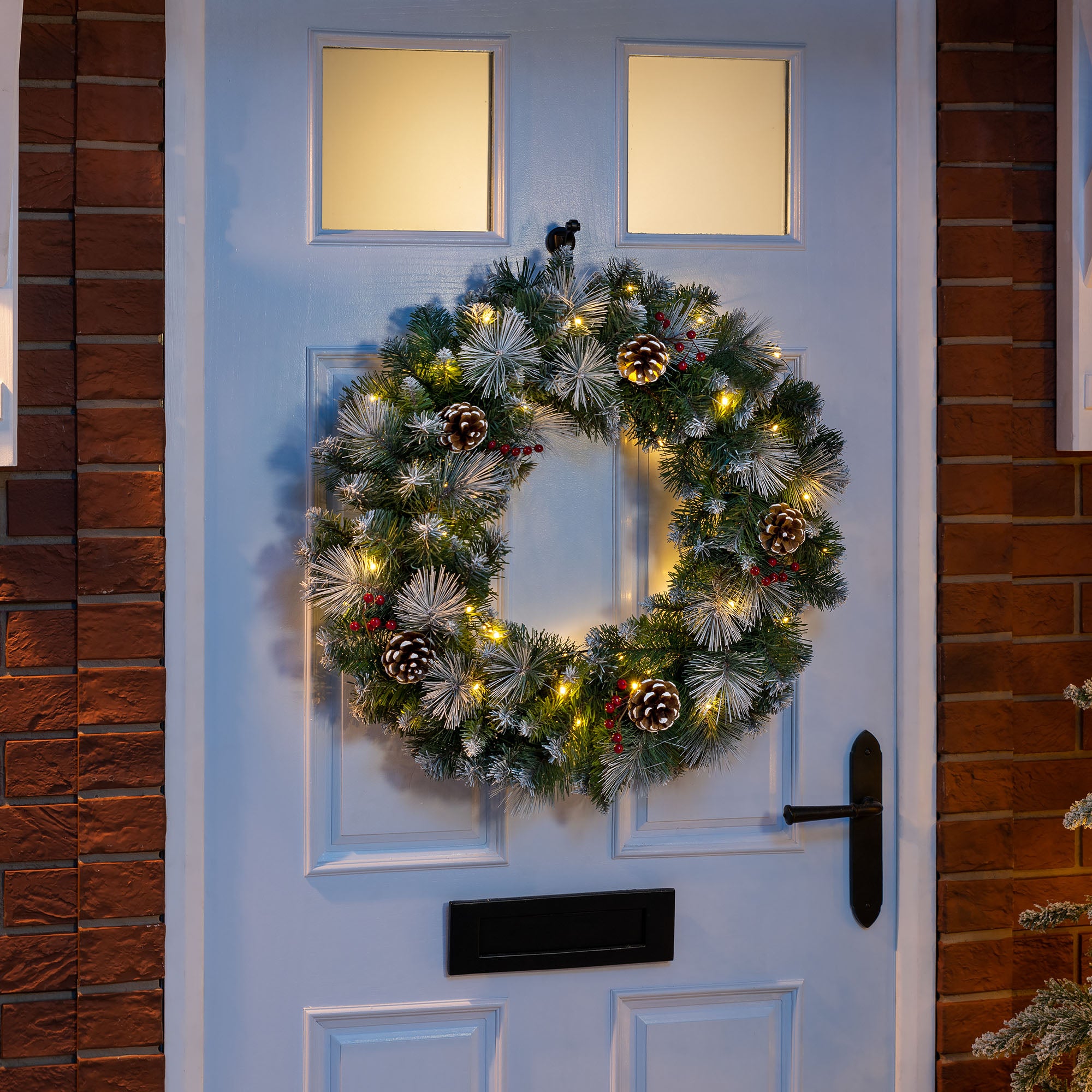 #Size_60cm|Lighting Options_Wreath with DIY String Lights