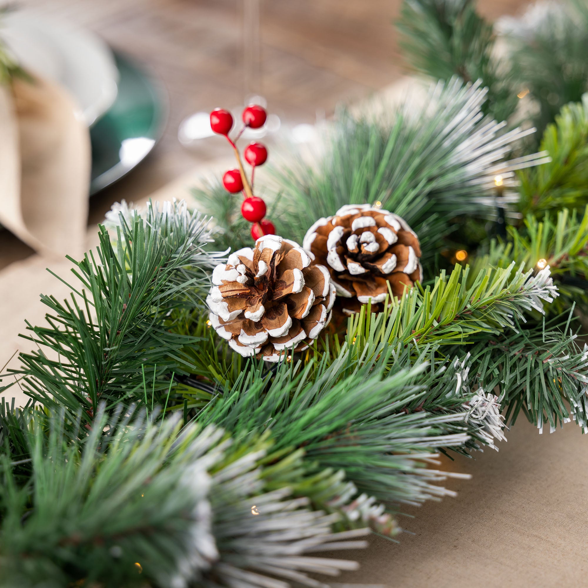 #Lighting Options_Garland with DIY String Lights