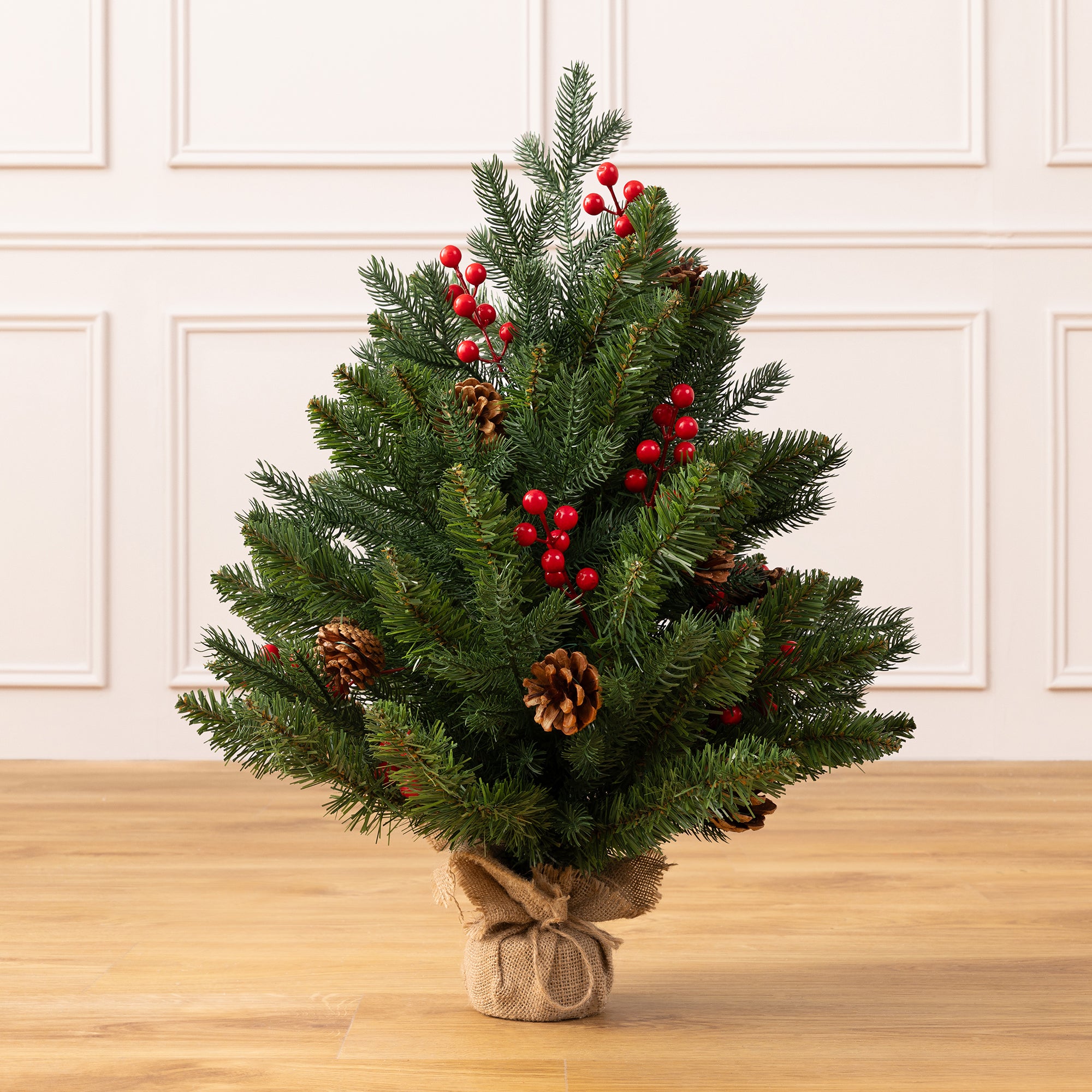 2ft Mini Cone & Berry Christmas Tree