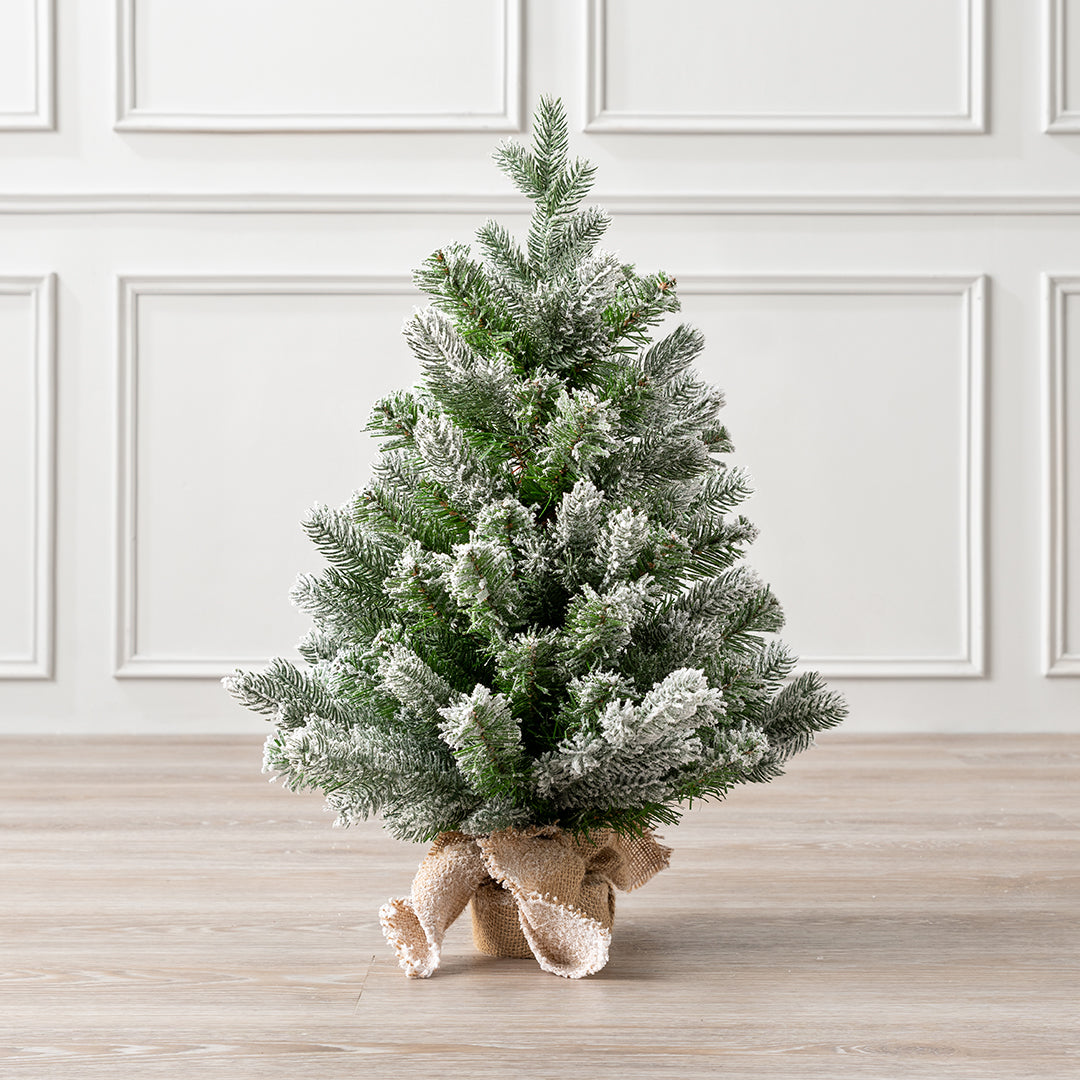 Christow 60cm Artificial Flocked Christmas Tree