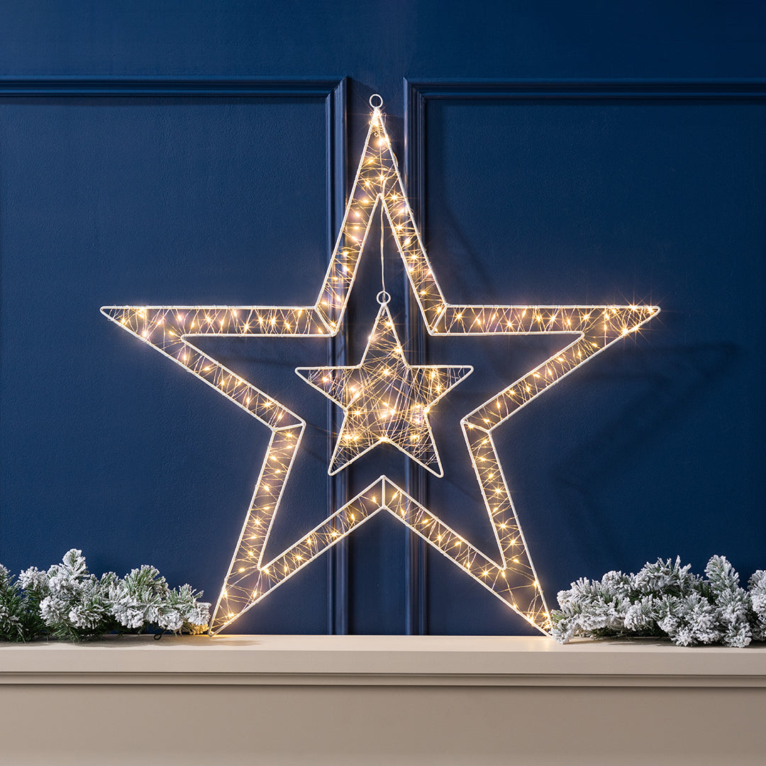 Christow 80cm Double Star Christmas Light