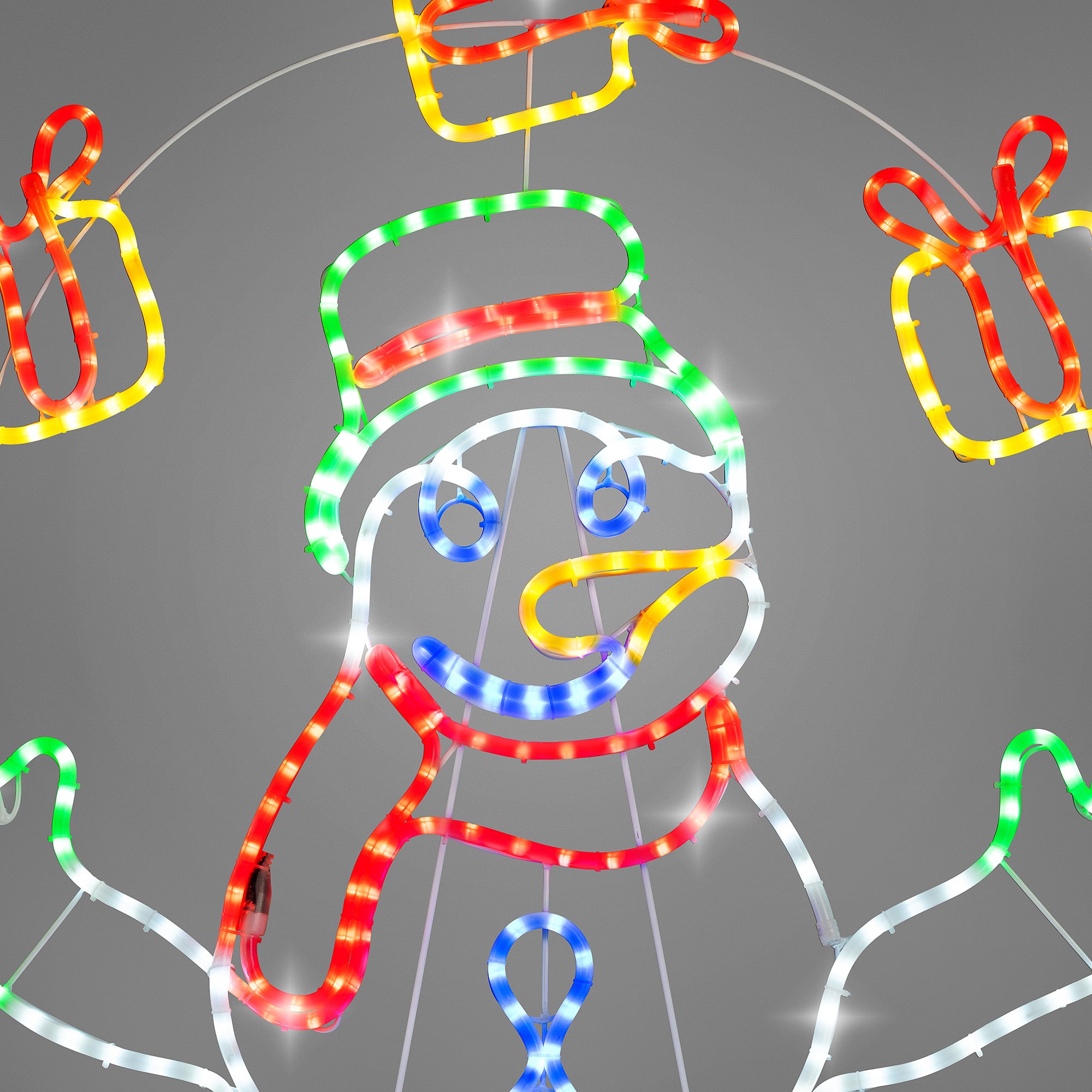 Animated Juggling Snowman Rope Light
