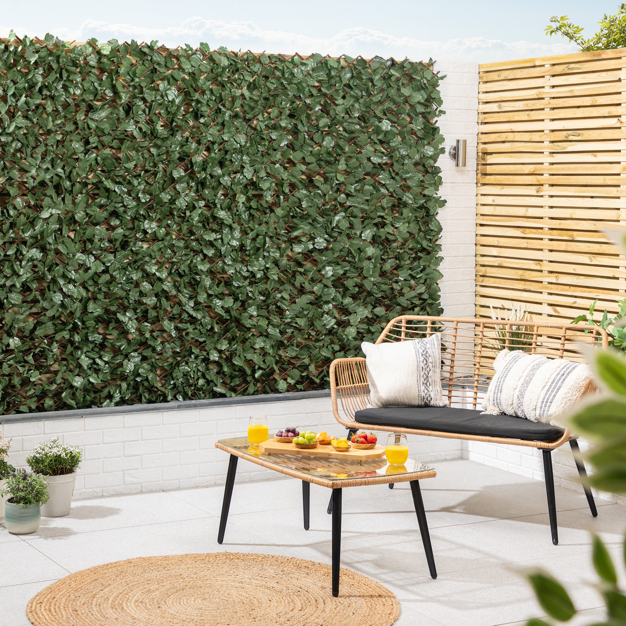 artificial plant trellis Artificial Ivy Trellis – 2m x 1m | Expanding Willow