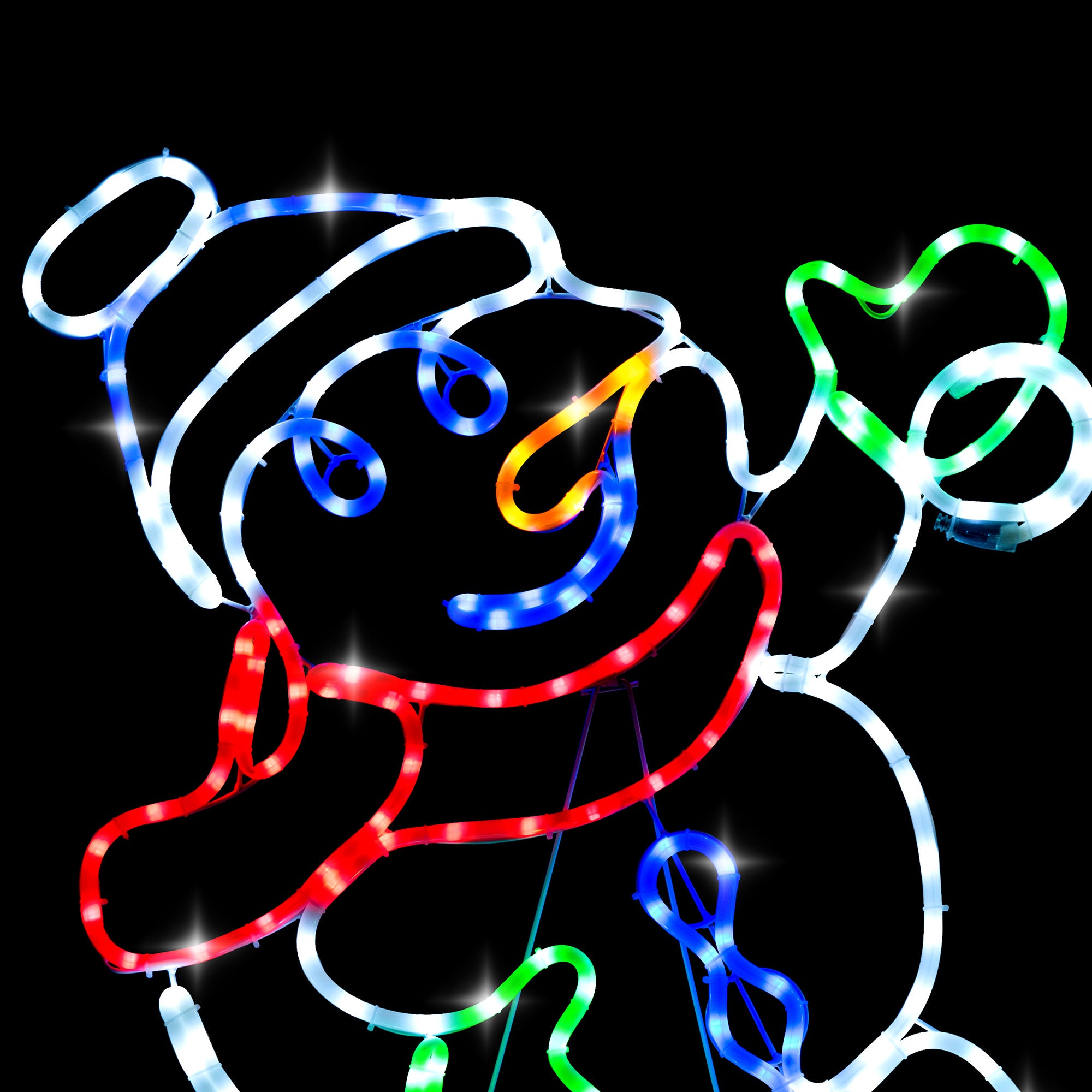 Animated Snowman & Penguin Christmas Light (87cm)