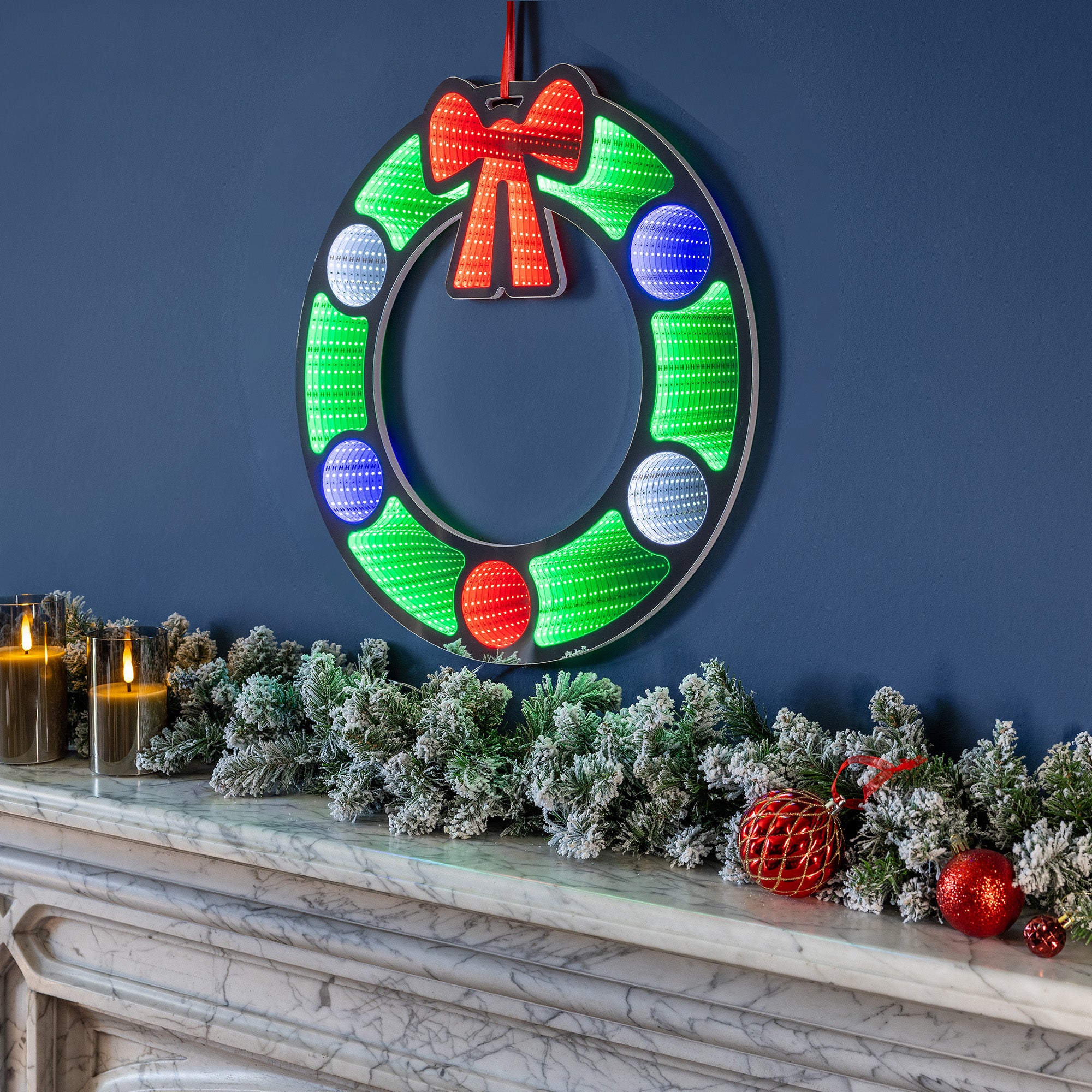 Christmas Wreath Infinity Light (40cm)