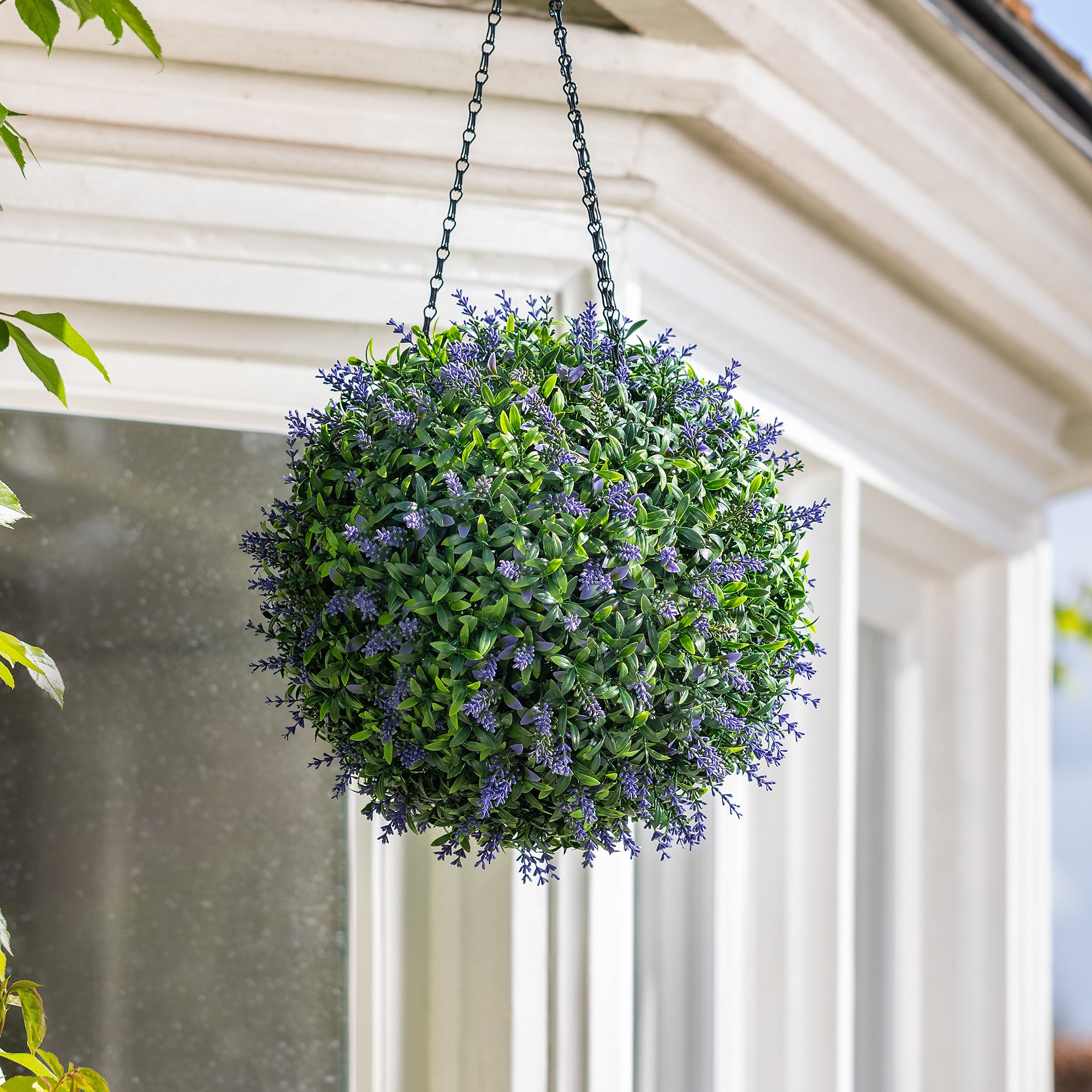 Artificial Lavender Topiary Balls (Pack of 2)