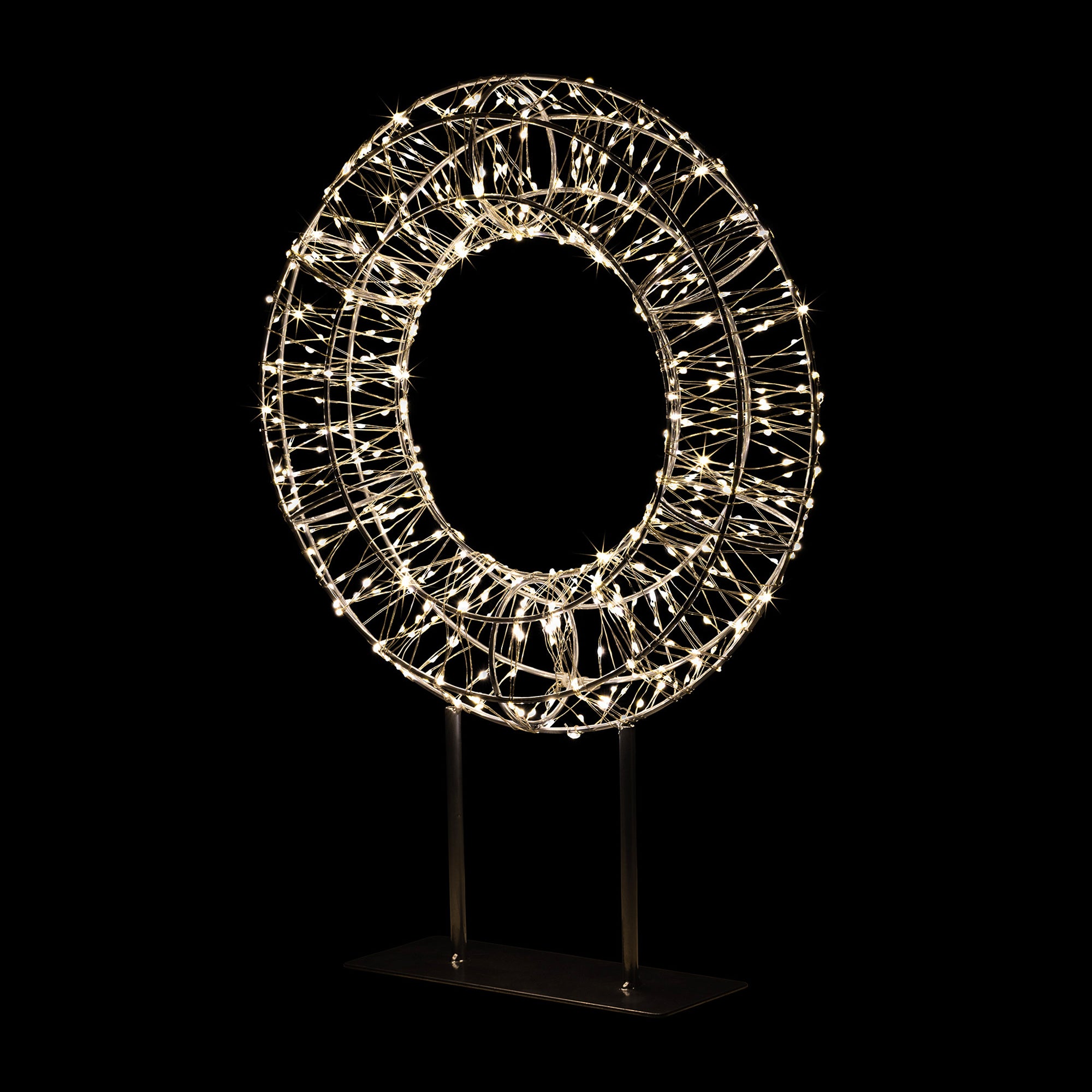Micro LED Christmas Wreath with Stand