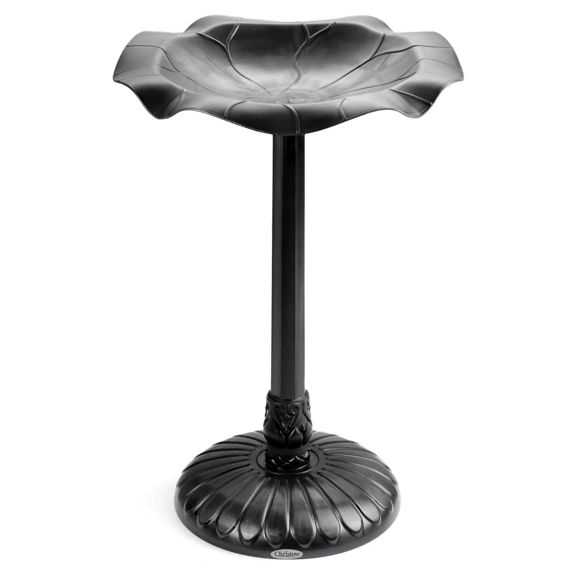 Weightable Lily Leaf Resin Bird Bath