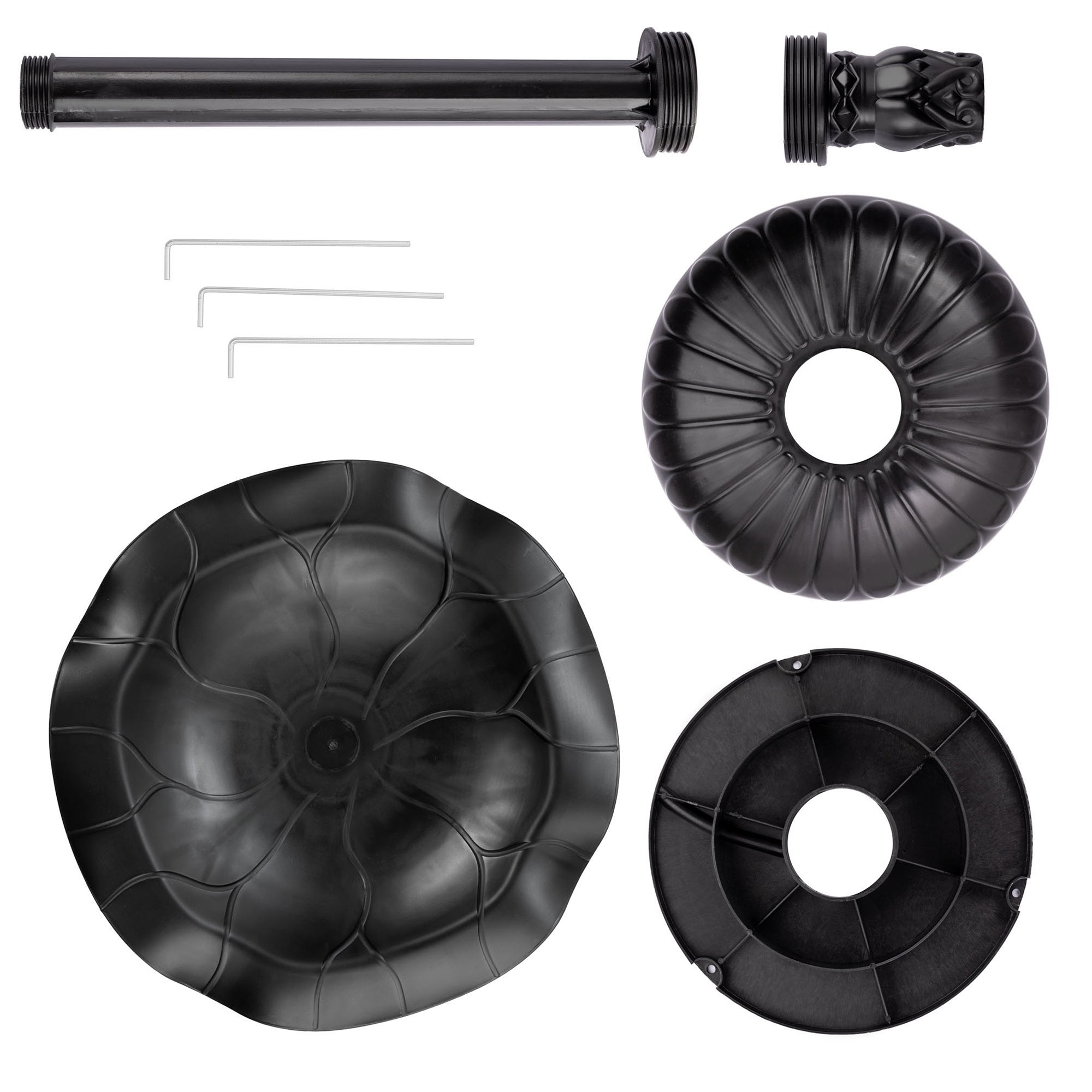 Weightable Lily Leaf Resin Bird Bath