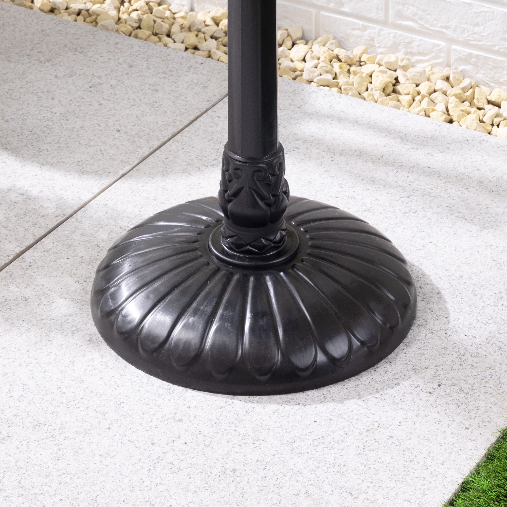 Weightable Clamshell Resin Bird Bath