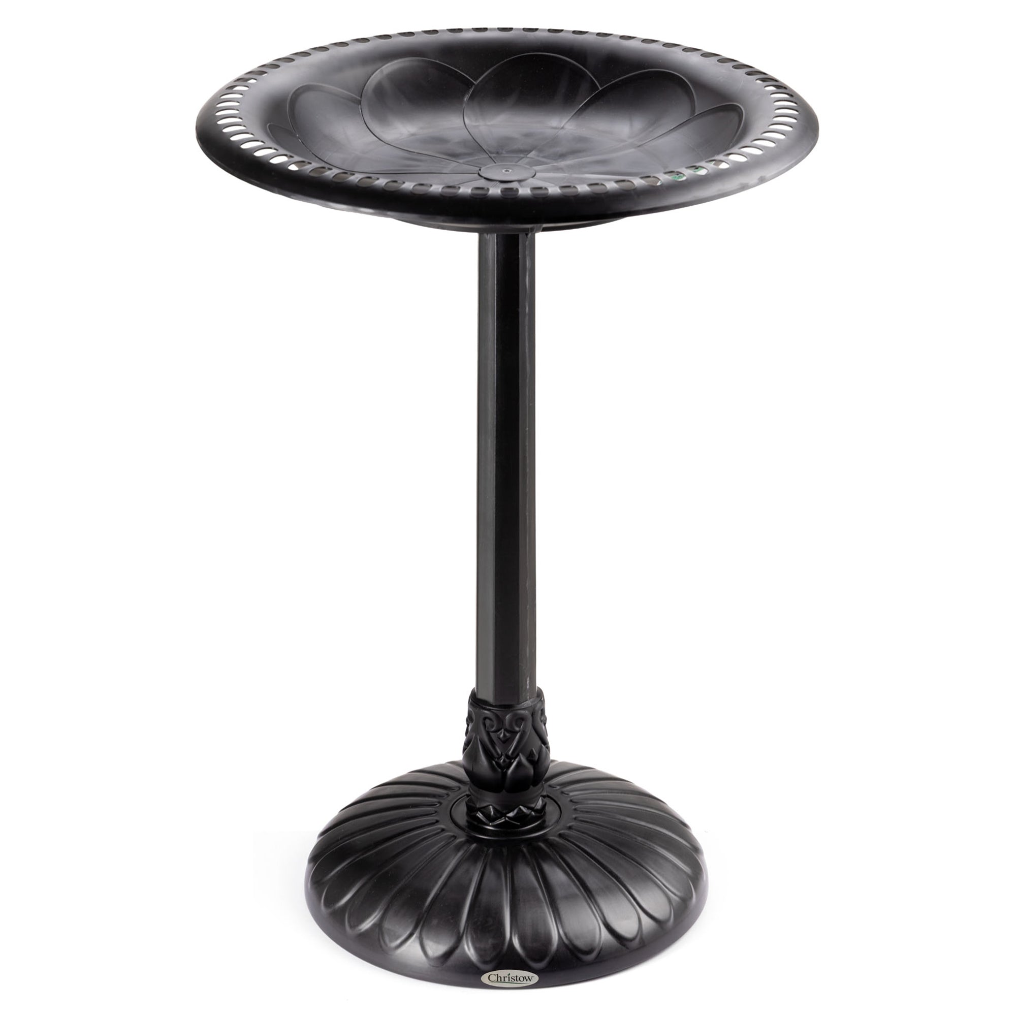 Weightable Round Resin Bird Bath