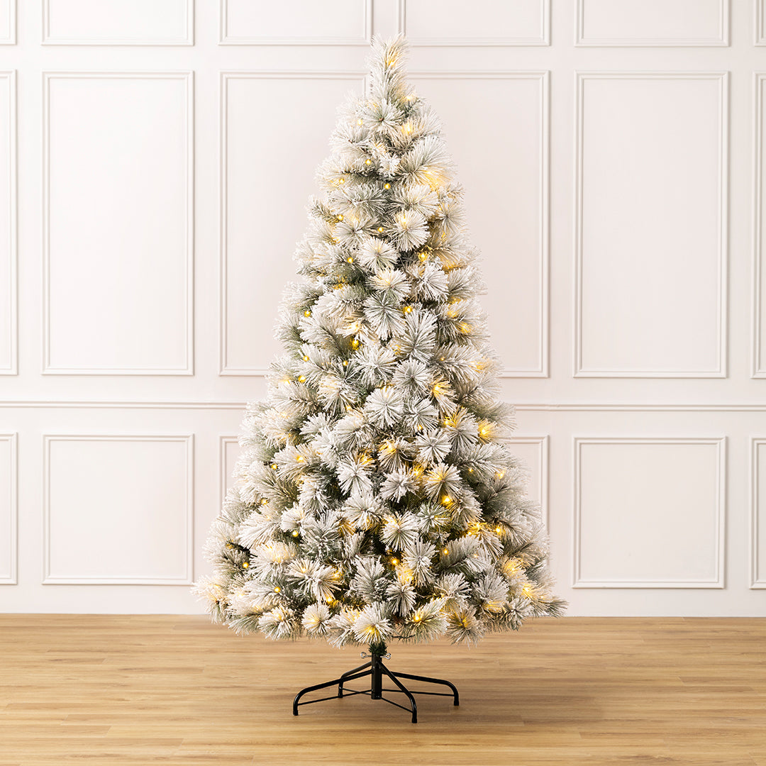 Pre-Lit Valmorel Flocked Artificial Christmas Tree