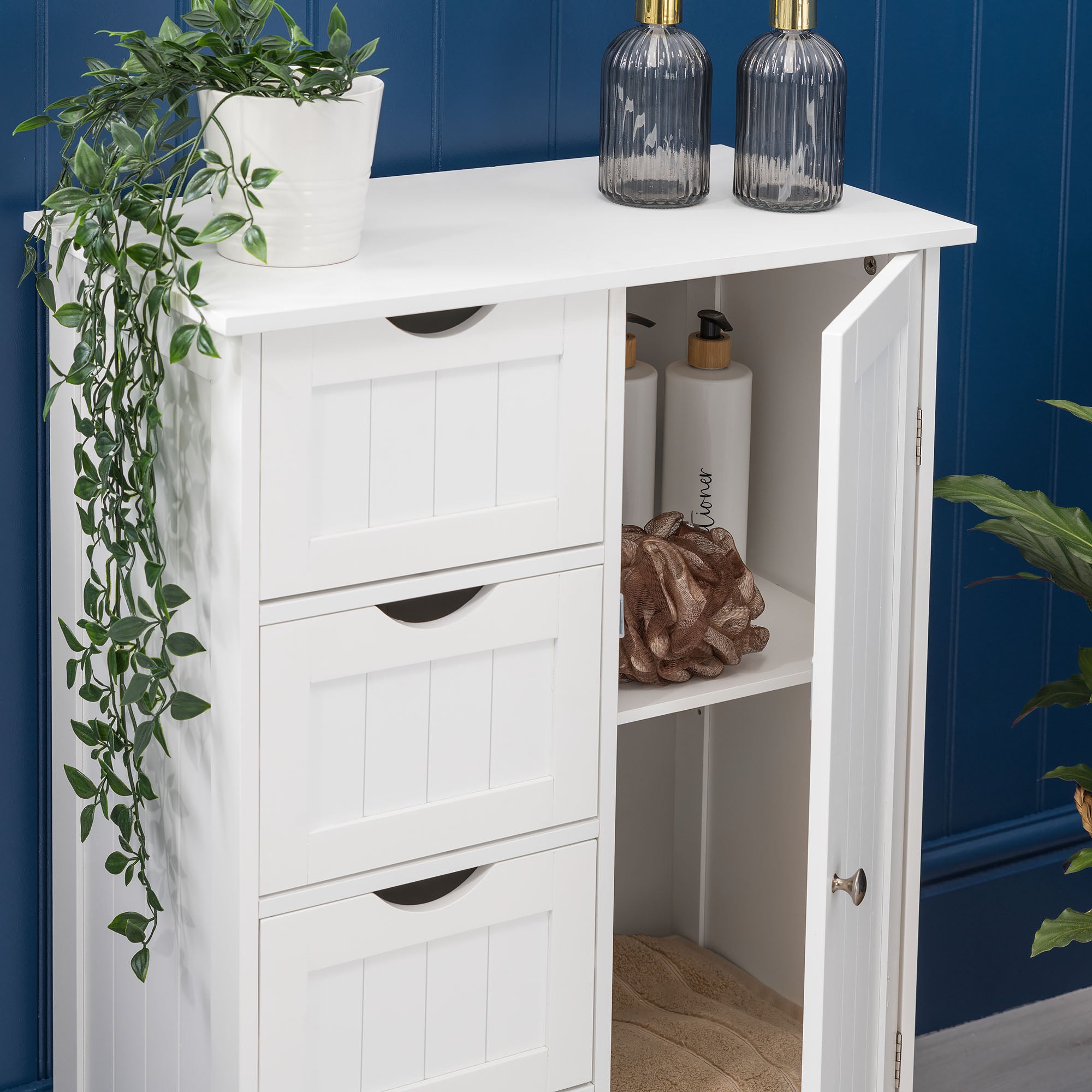 Clovelly White Bathroom Drawer Cabinet
