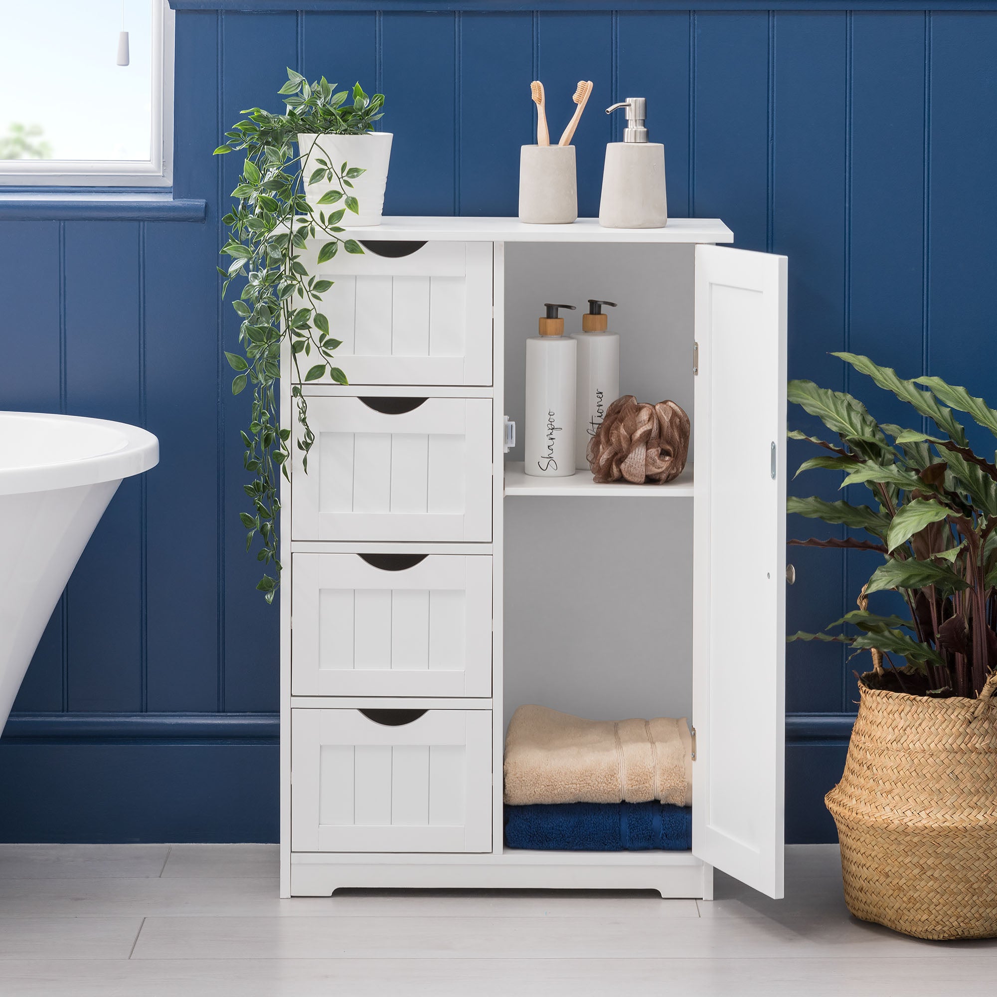 Clovelly White Bathroom Drawer Cabinet