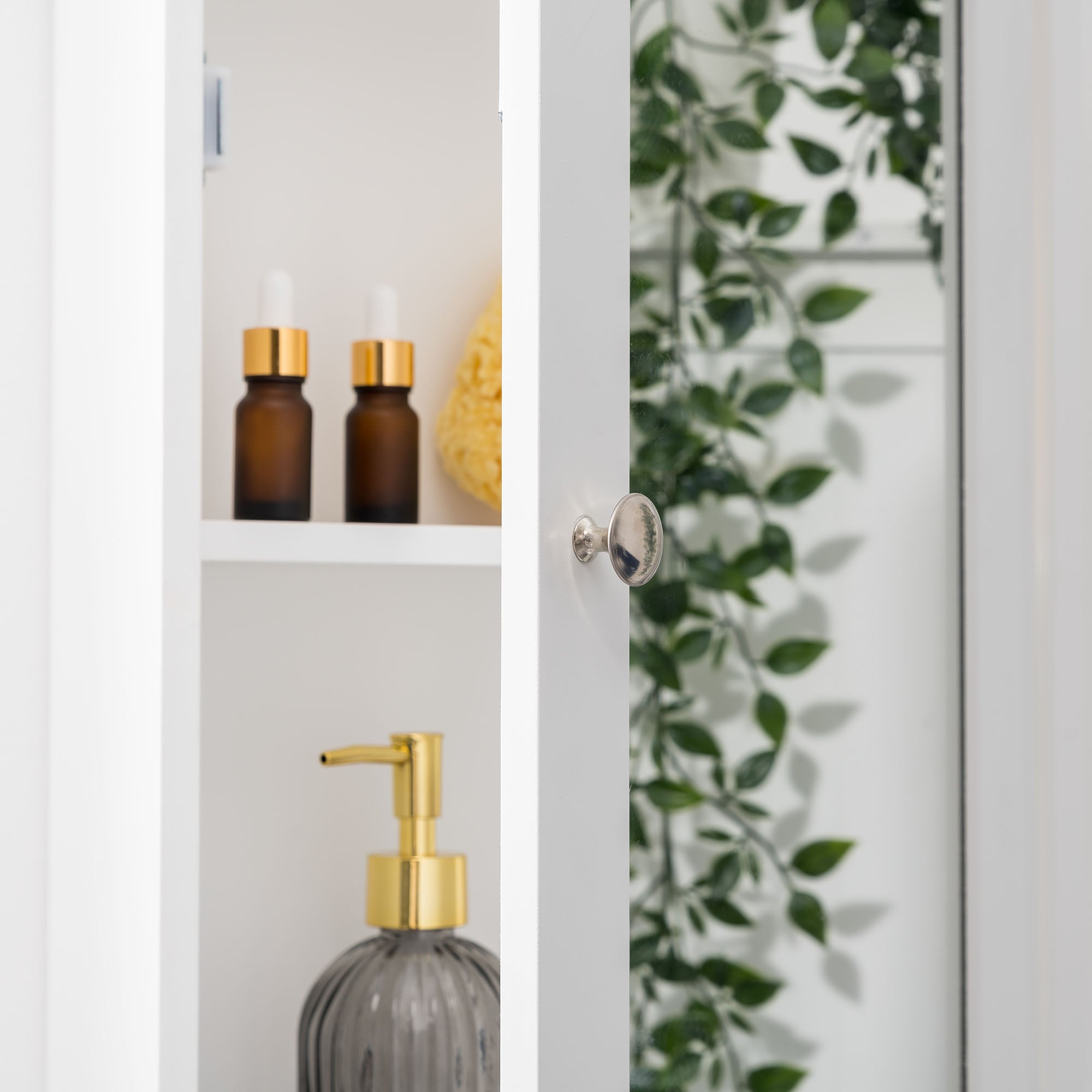 Clovelly White Bathroom Mirror Cabinet