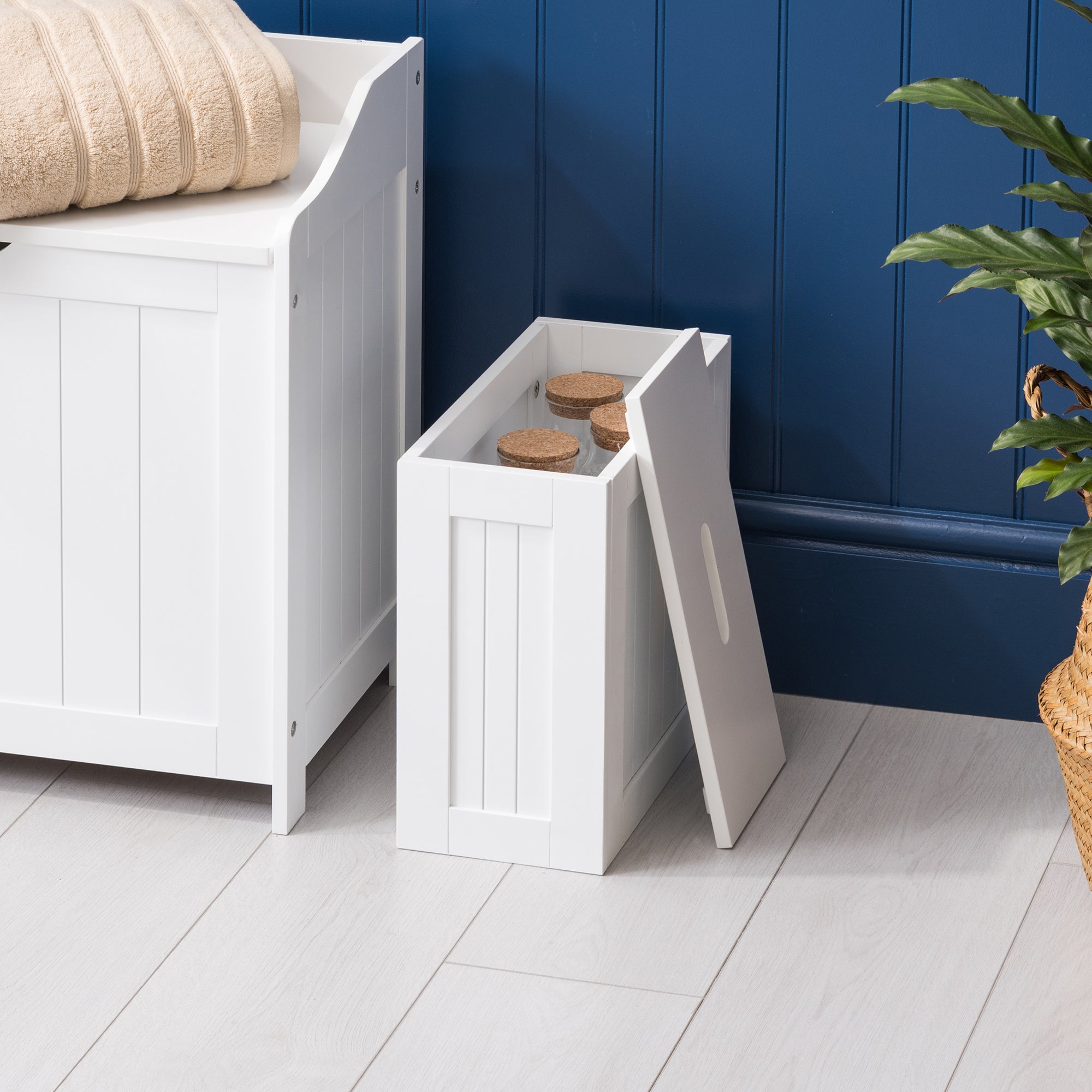 Clovelly White Bathroom Tidy Box