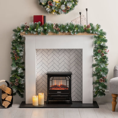 Frosted Berry & Pine Cone Garland