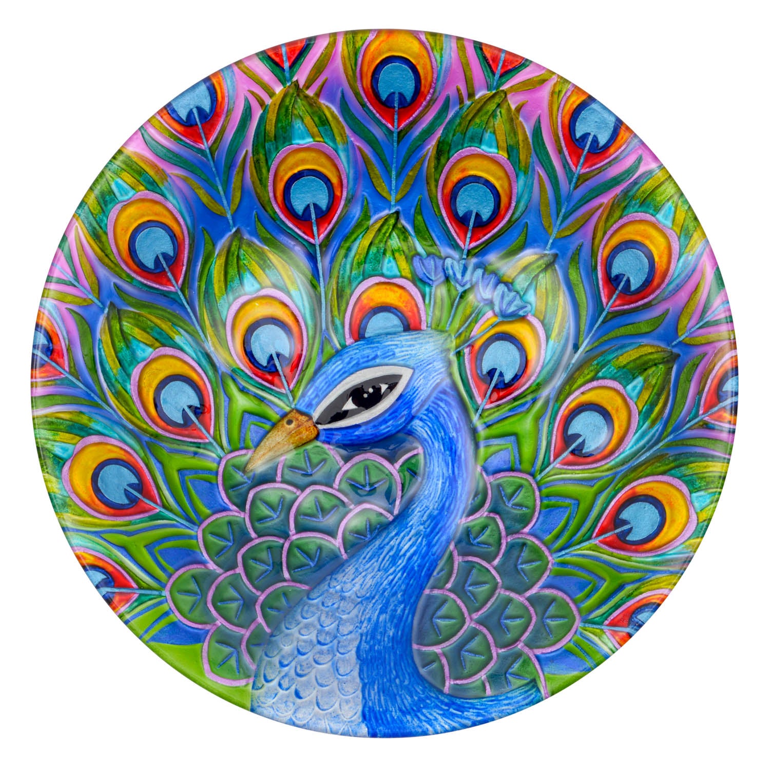 Glass Bird Bath With Stand