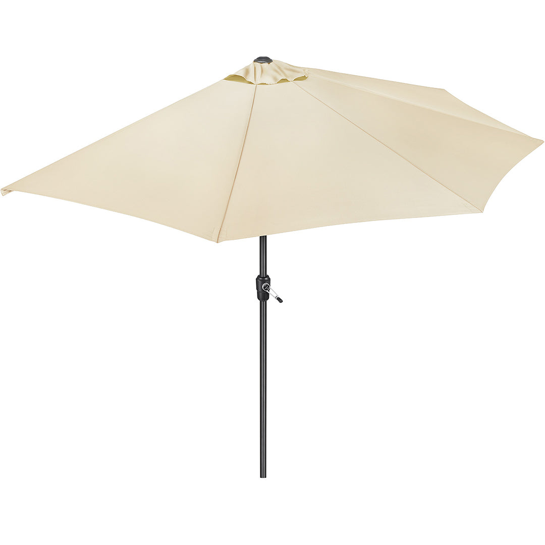 Christow 2.7m Cream Half Parasol