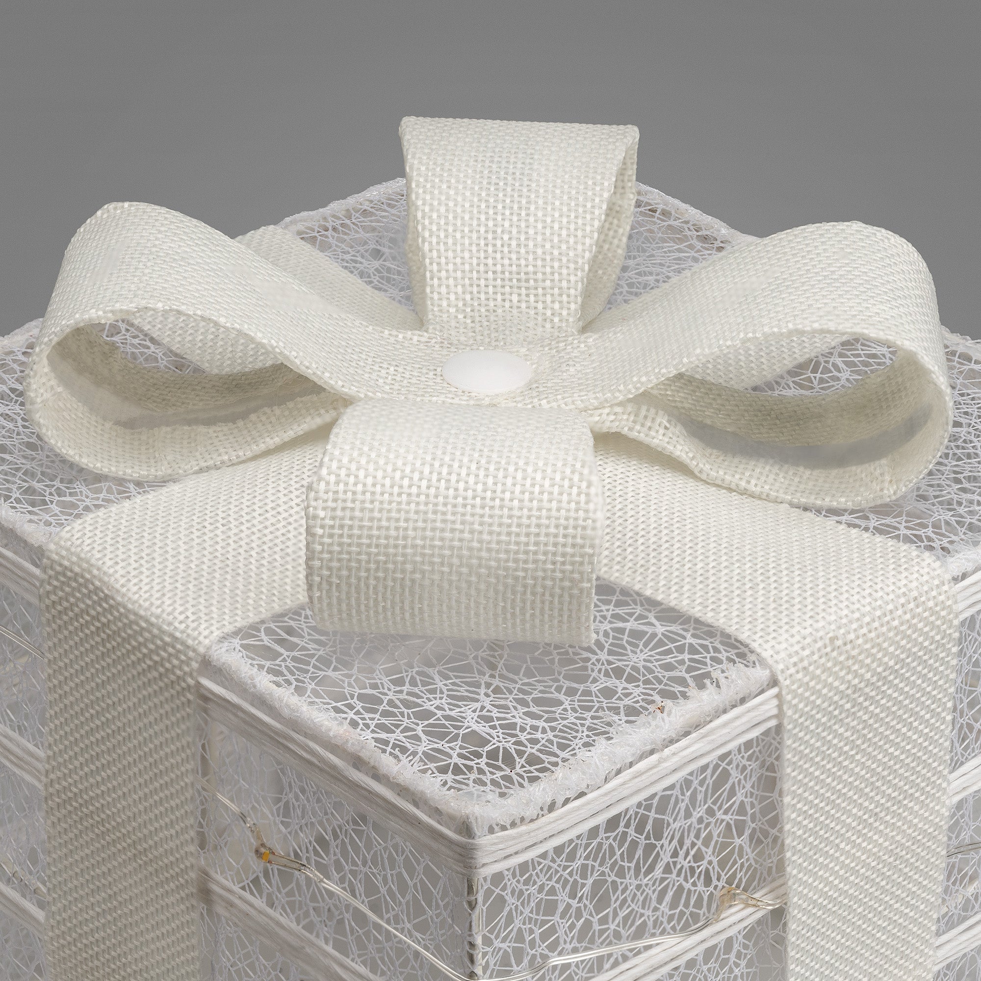 Hessian Christmas Parcel Lights (Set of 3)