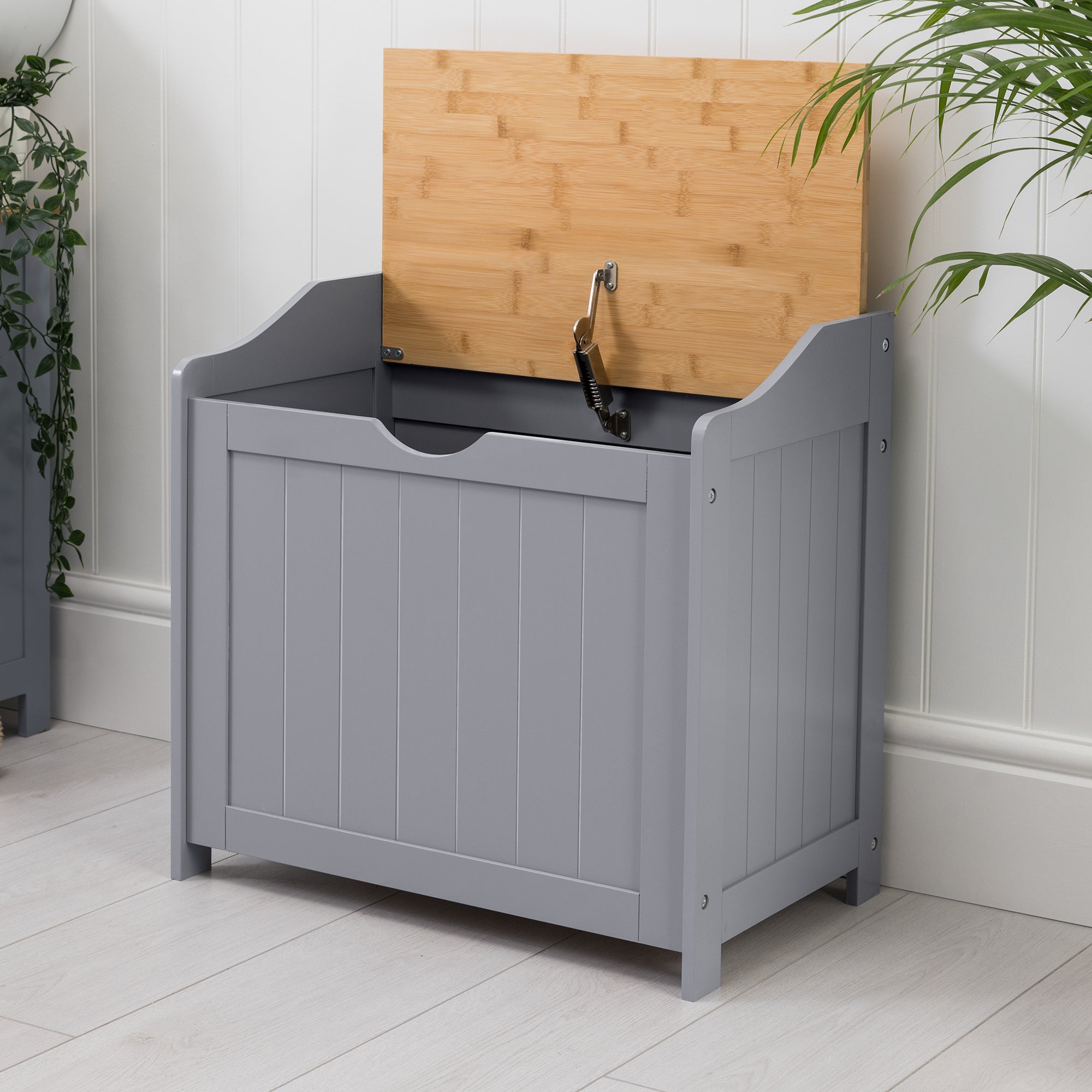 Lustleigh Grey Laundry Box With Lid