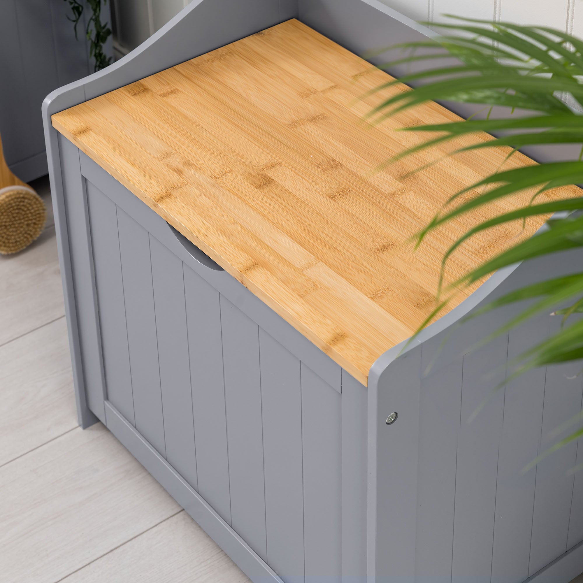 Lustleigh Grey Laundry Box With Lid