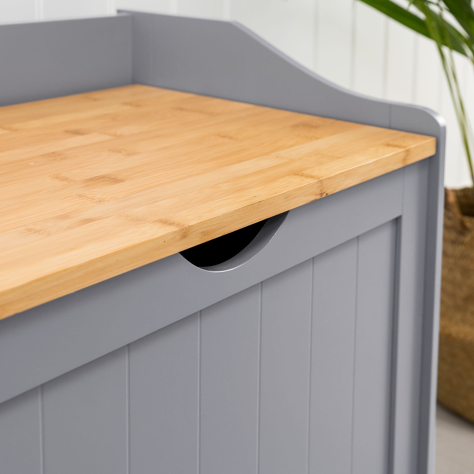 Lustleigh Grey Laundry Box With Lid