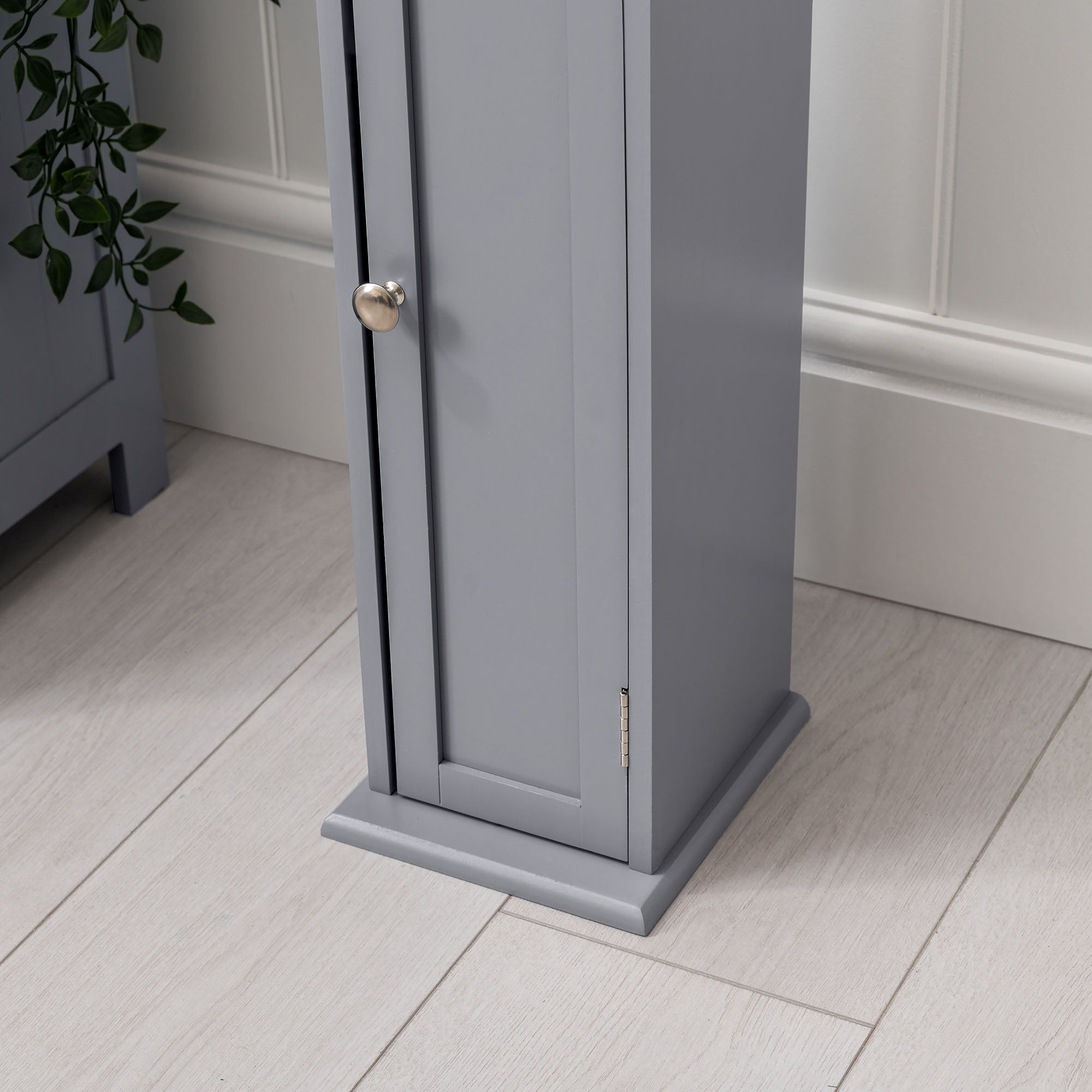 Lustleigh Grey Toilet Roll Holder Cabinet