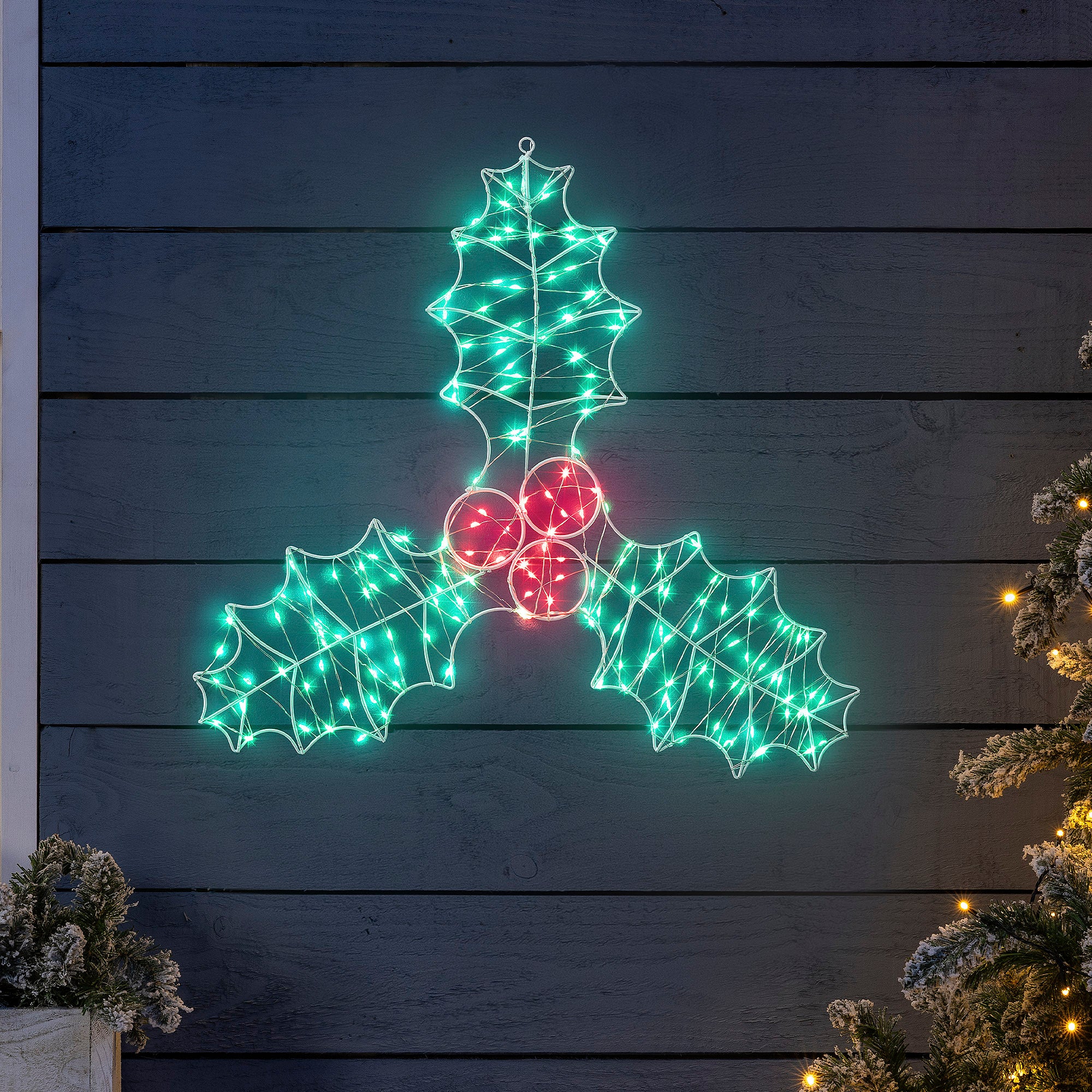 Micro LED Holly Leaf Christmas Light (45cm)