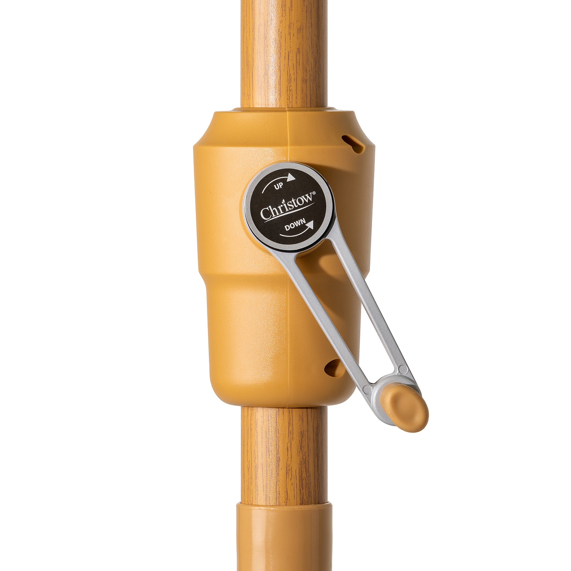 Steel Wood Effect Parasol 2.4m