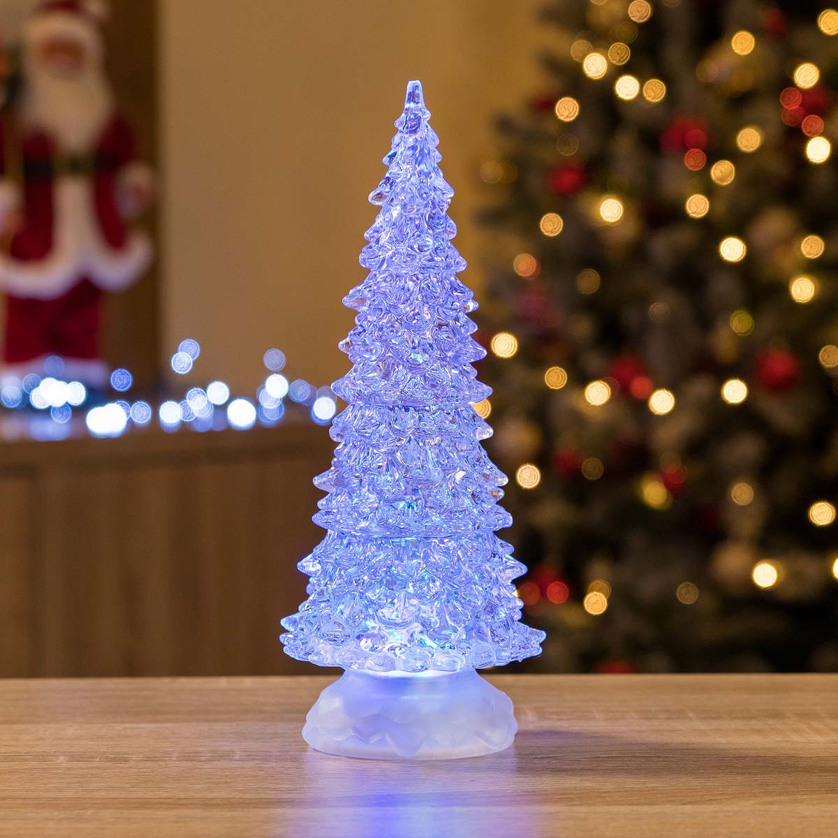 Swirling Glitter LED Christmas Tree