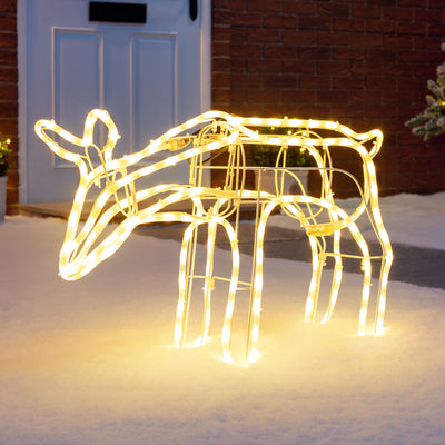 Warm White LED Reindeer