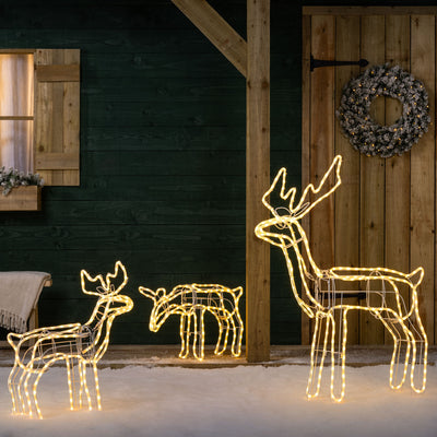 Warm White LED Reindeer
