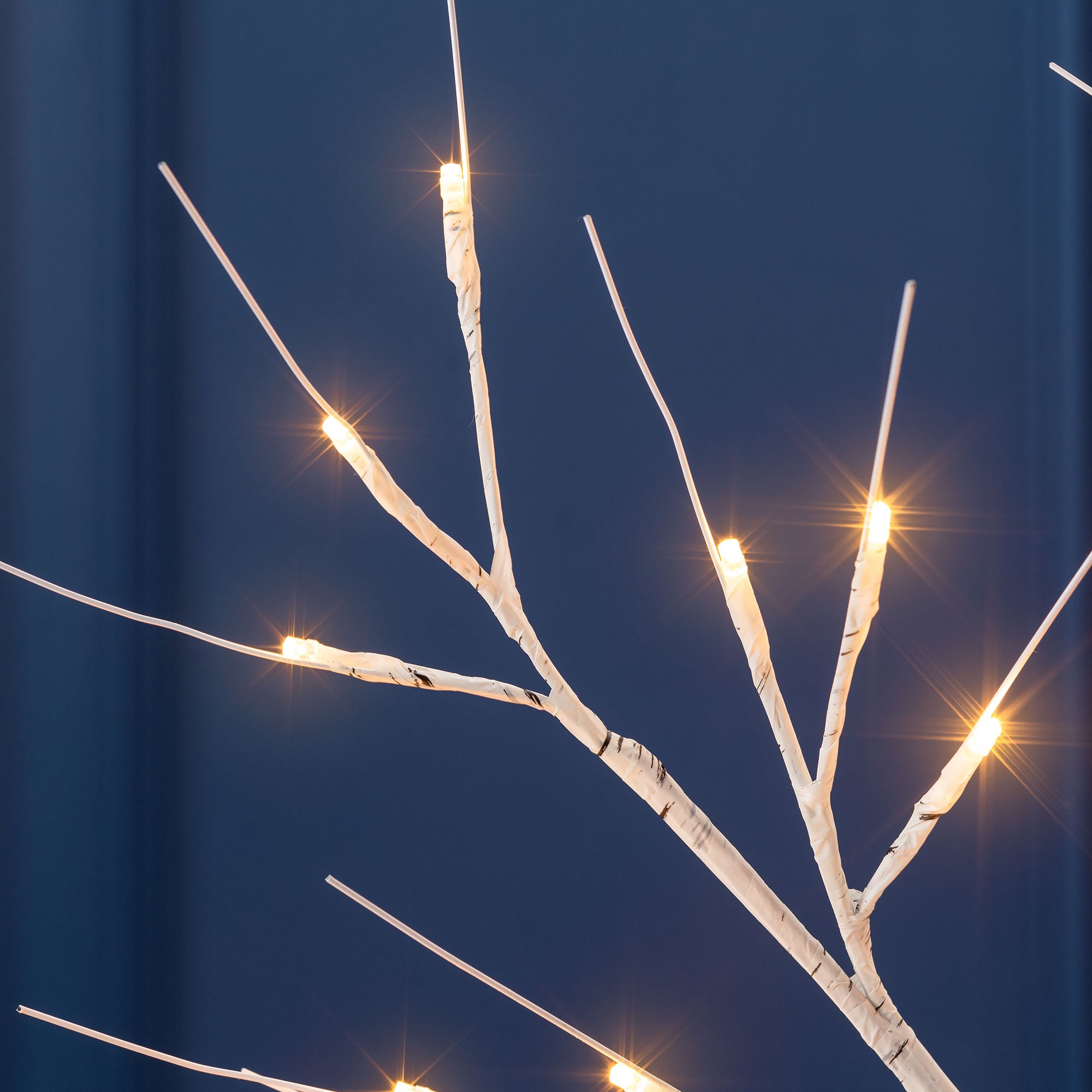 White LED Birch Tree