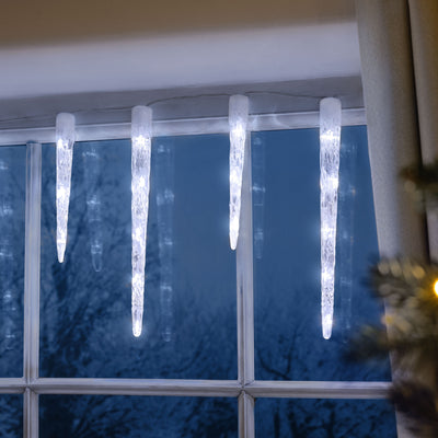 10 Battery Operated Icicle Lights