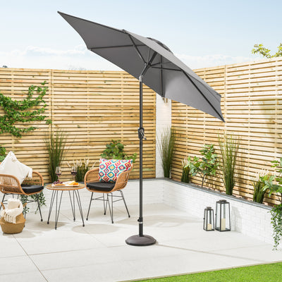 Crank & Tilt Parasol – 2.4m