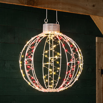 3D Light Up Christmas Bauble (40cm)
