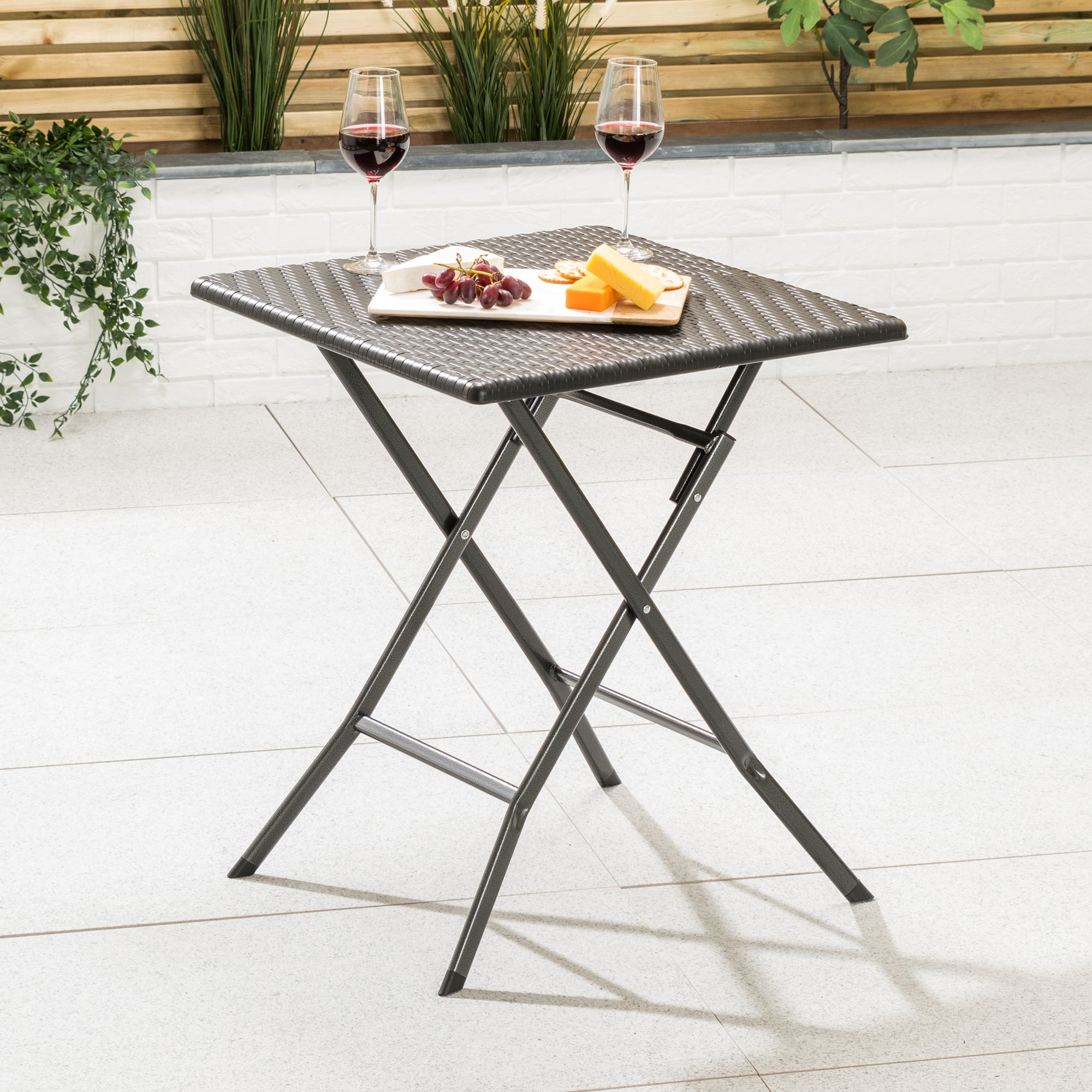 Rattan Effect Bistro Table