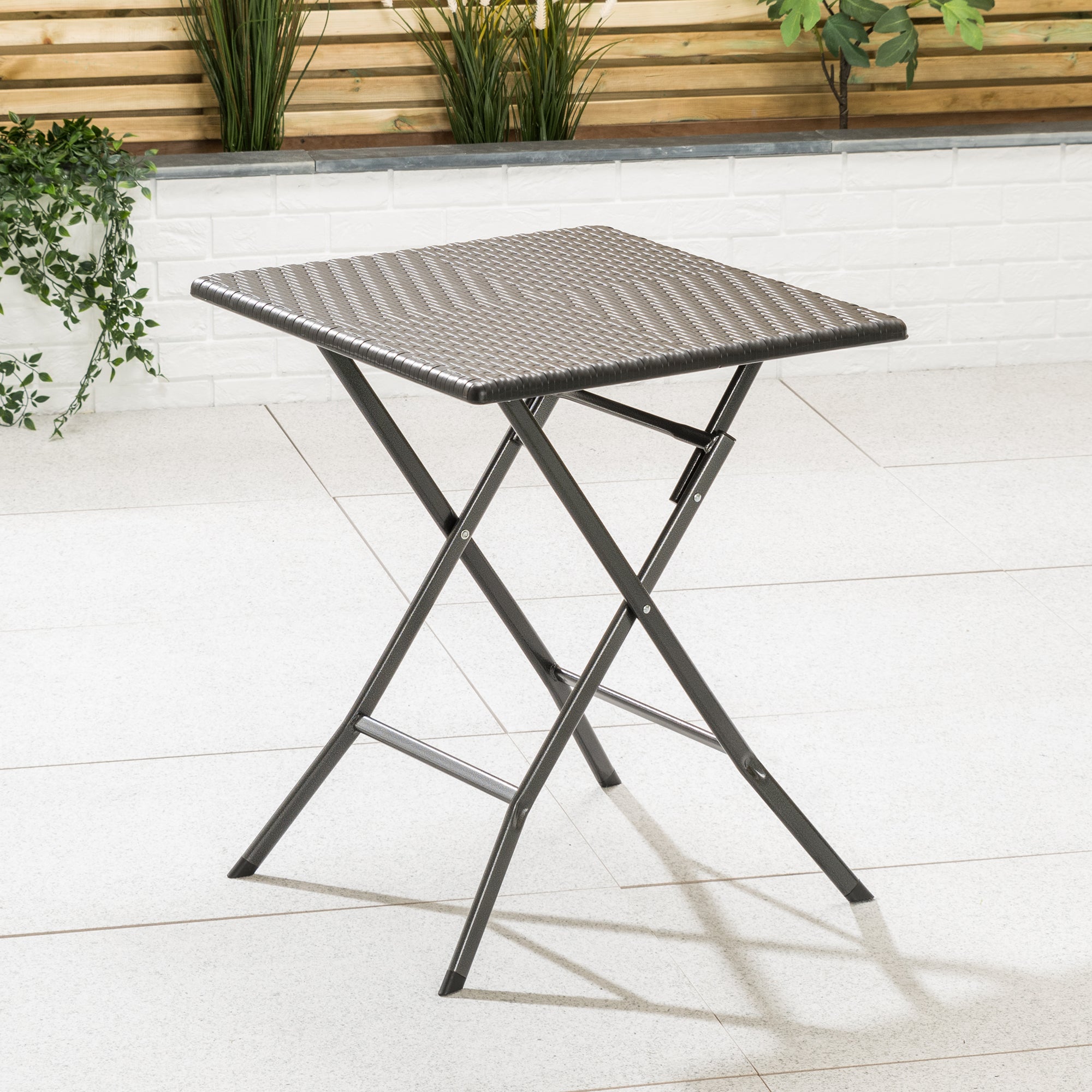 Rattan Effect Bistro Table